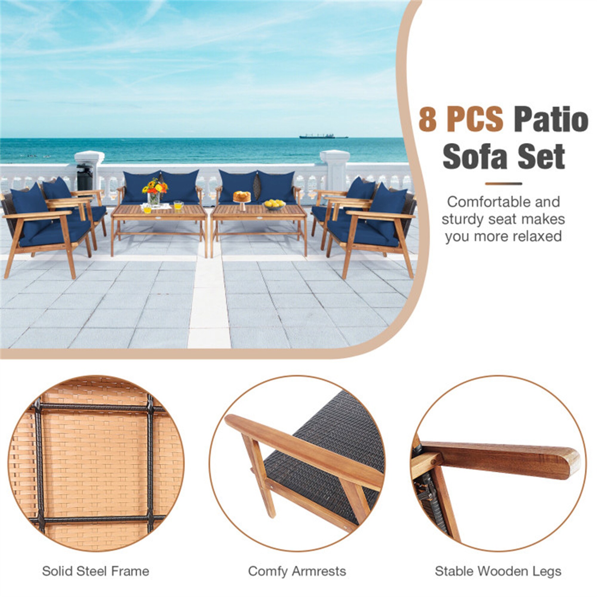 BABOOM BOM-8969NY+-CO Patio-Conversation-Sets - View #8