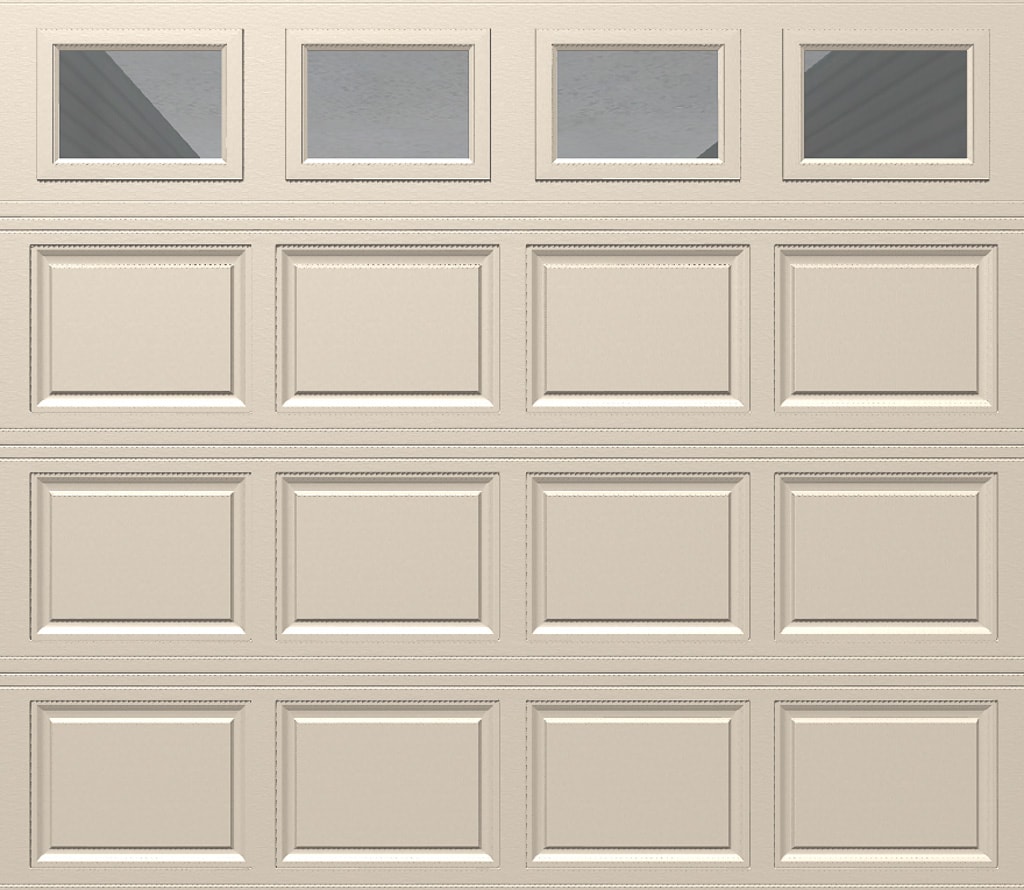 Wayne Dalton 8500CRALCLRI87 Classic Steel Model 8500 8-ft x 7-ft Insulated Single Garage Door with Windows