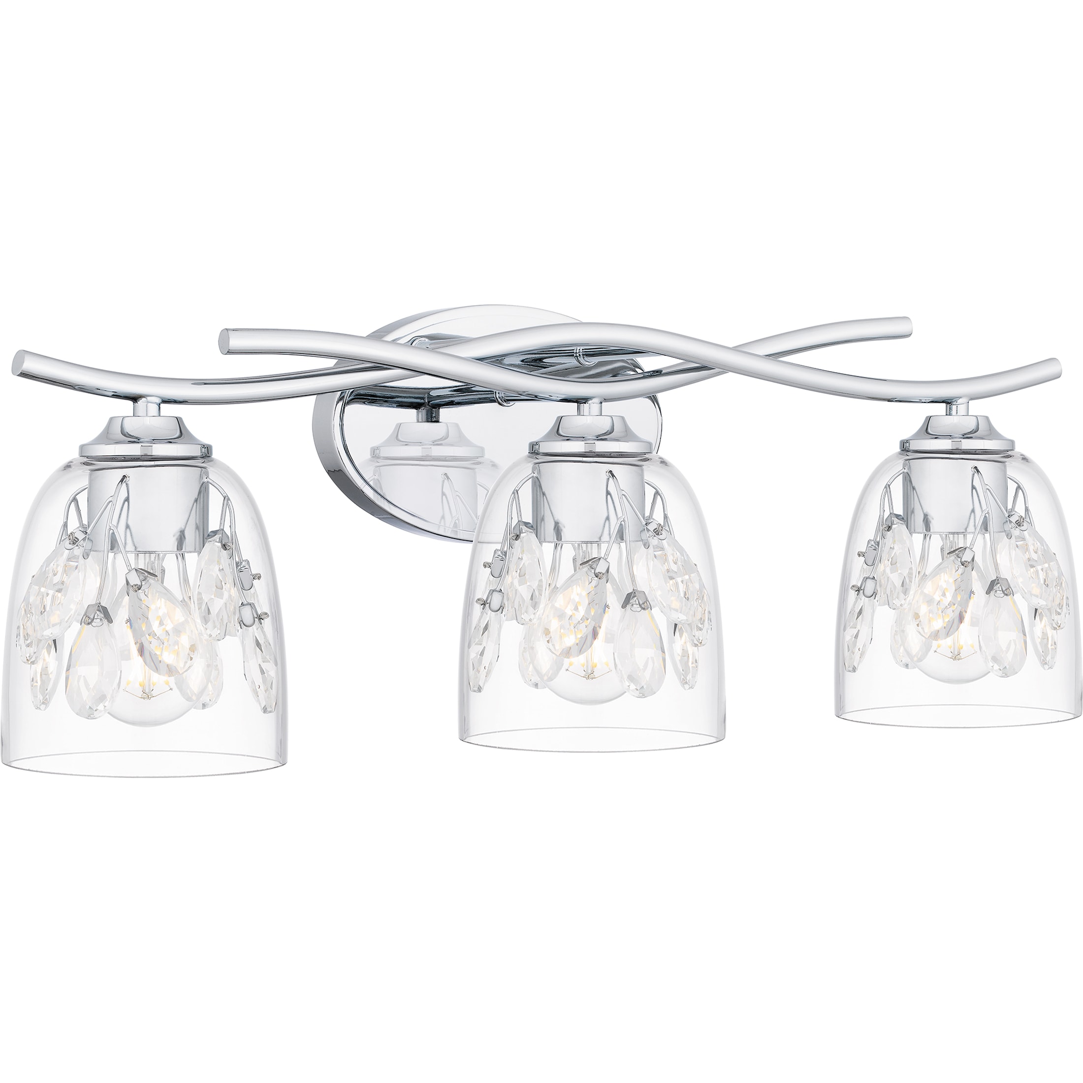 Quoizel Ansley 24-in 3-Light Polished Chrome Led, Traditional Vanity ...