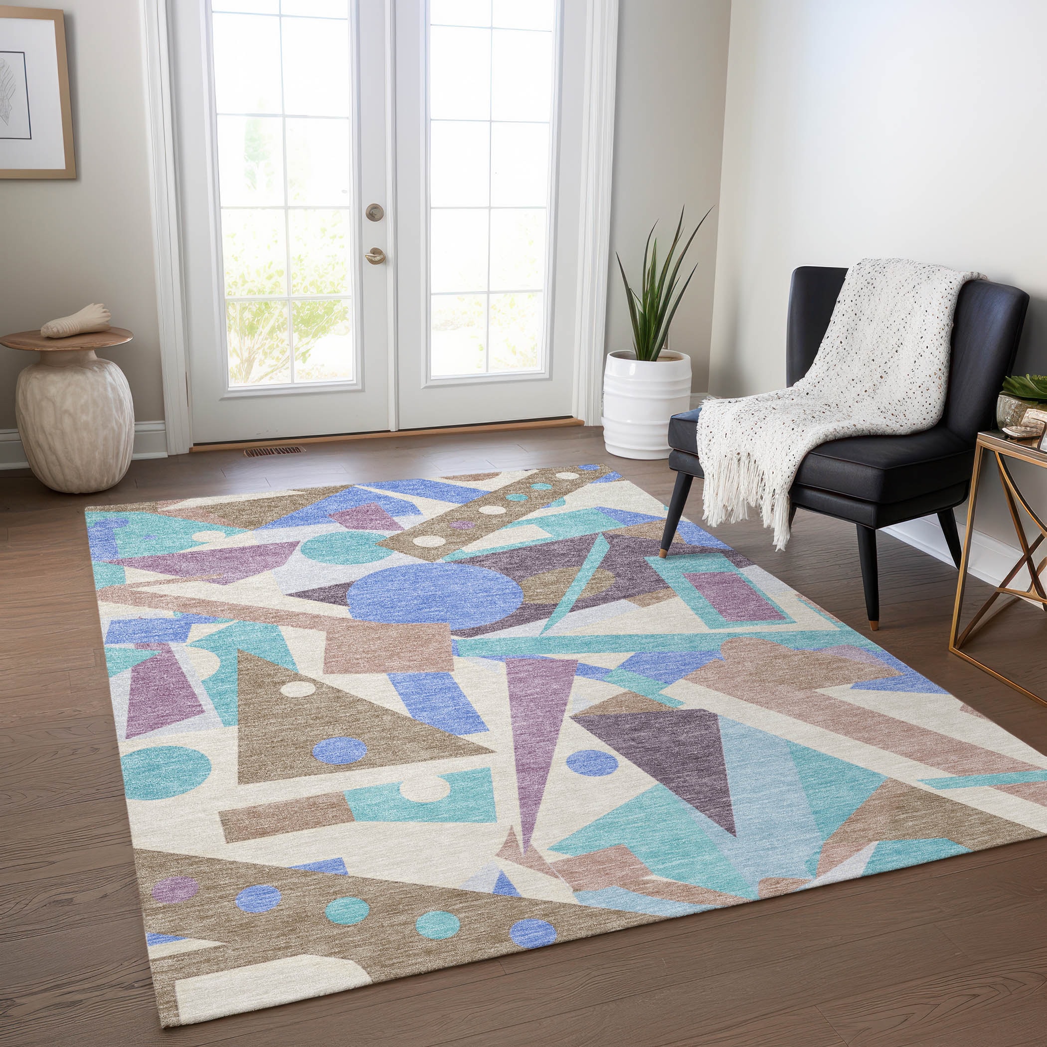 Addison Rugs ACN1693MO9X12 Chantille ACN1693MO 9 x 12 (ft) Loomed Polyester Mocha Rectangular Indoor/Outdoor Machine washable Area rug