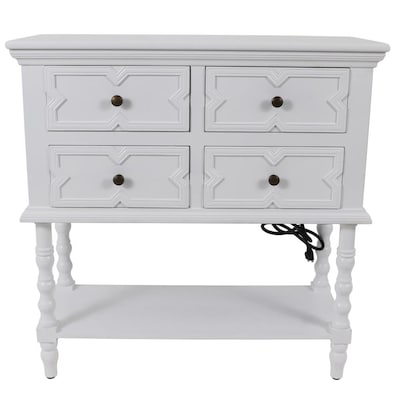 Decor Therapy White Console Tables At, Stanley Grey Console Table