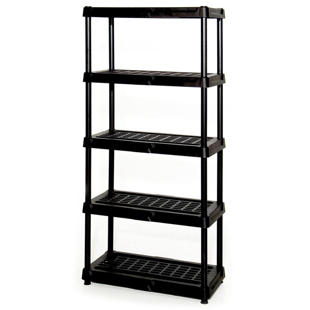 Project Source 36-in W x 18-in D x 72-in H 5-Tier Heavy Duty Plastic ...