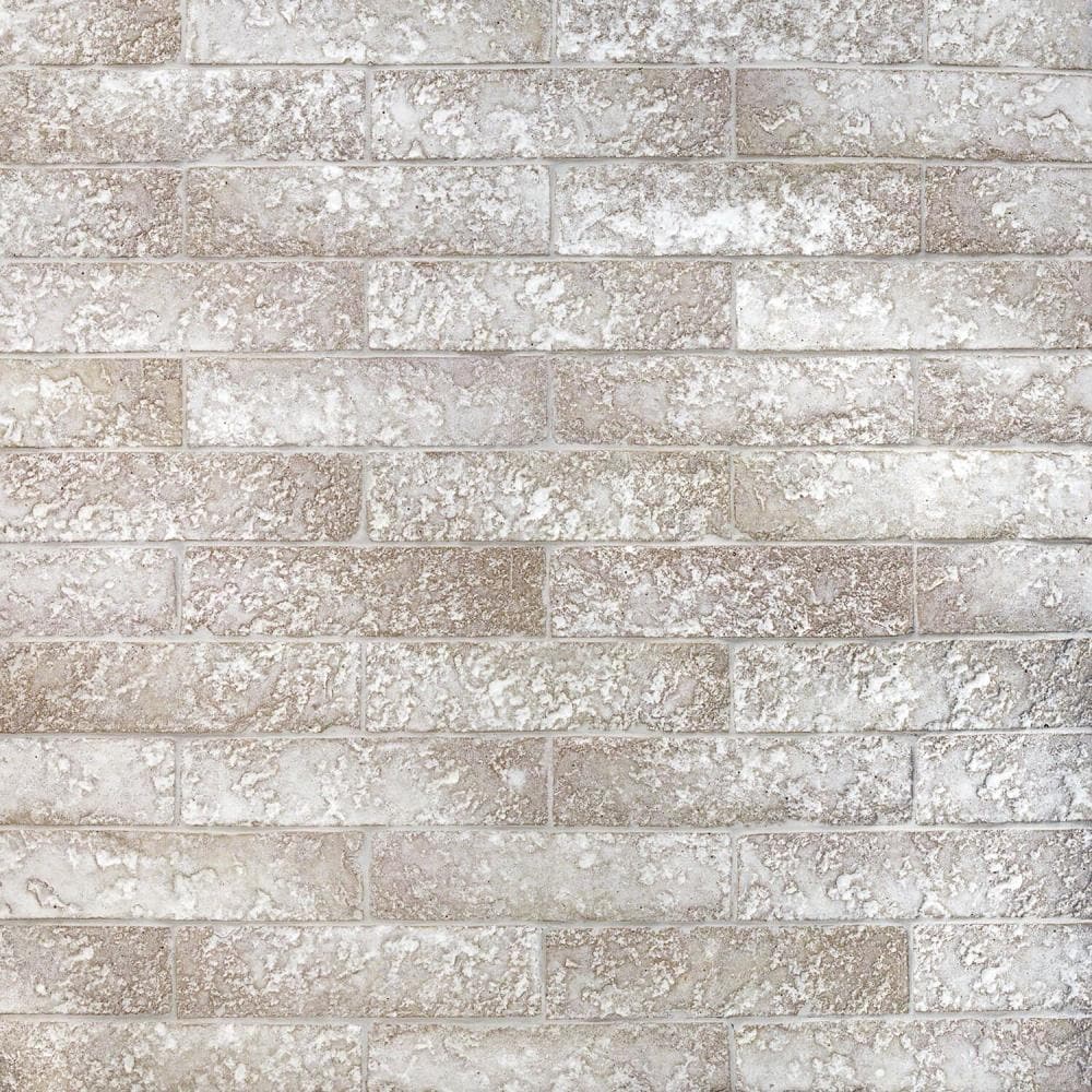 Artmore Tile EXT3RD101468 Eastport Light Gray 2-in x 8-in Glazed Cement Subway Standard Wall Tile ( 4.78-sq ft Carton )