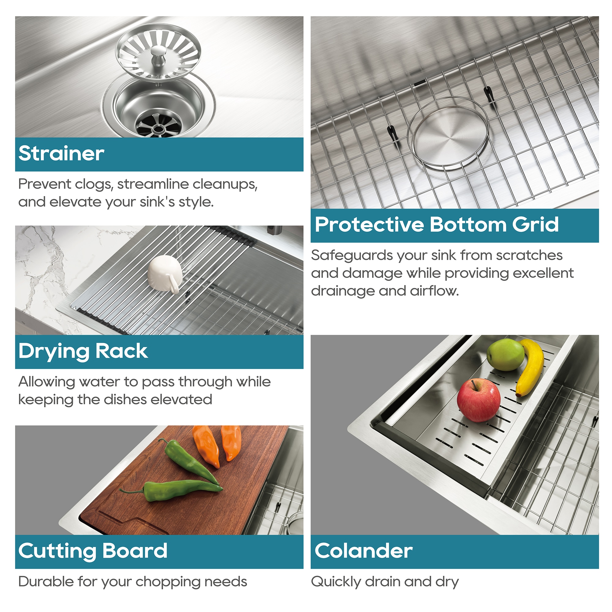 DELUXE LIVING H7645B-A Kitchen-Sinks - View #6