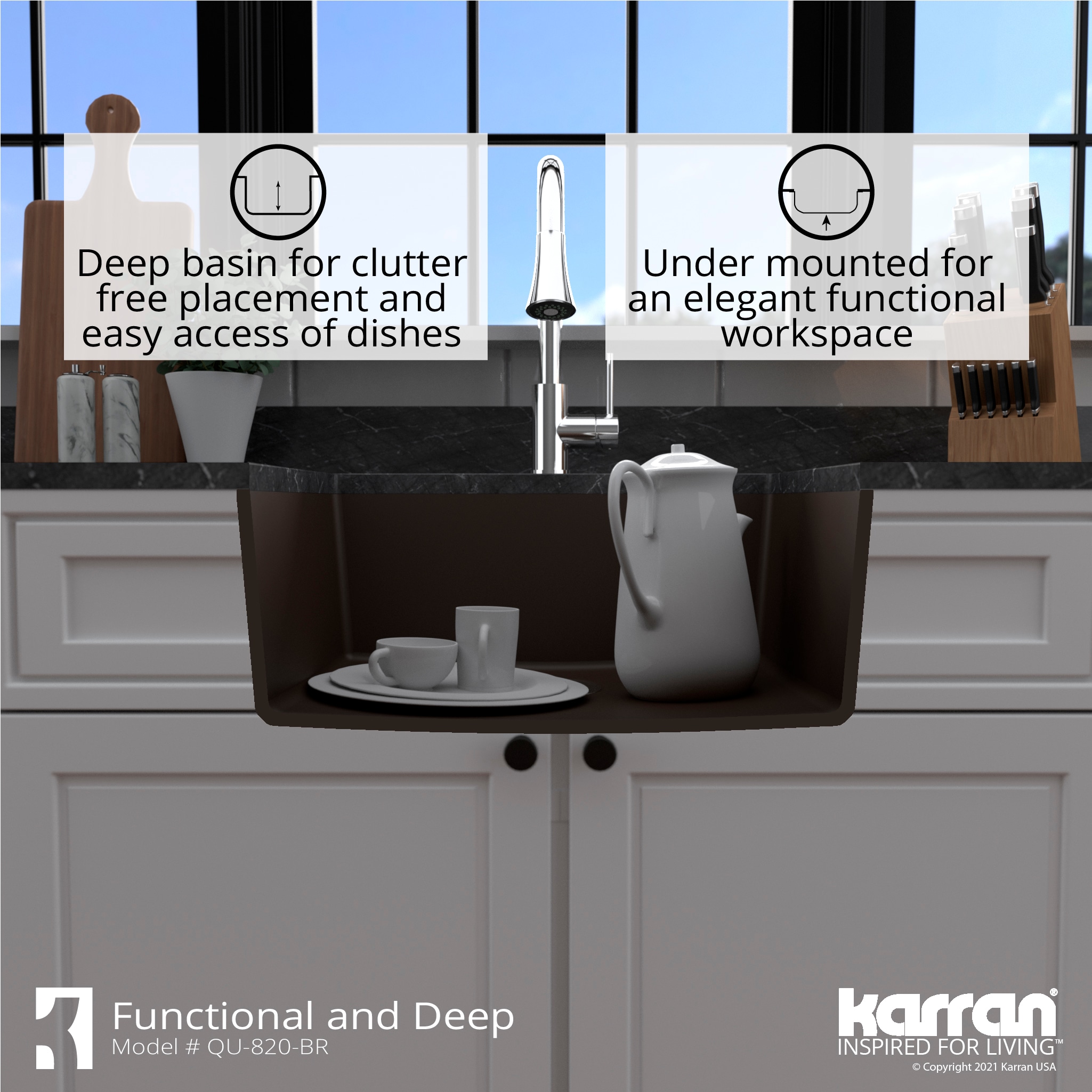 Karran QU-820-BR Kitchen-Sinks - View #8