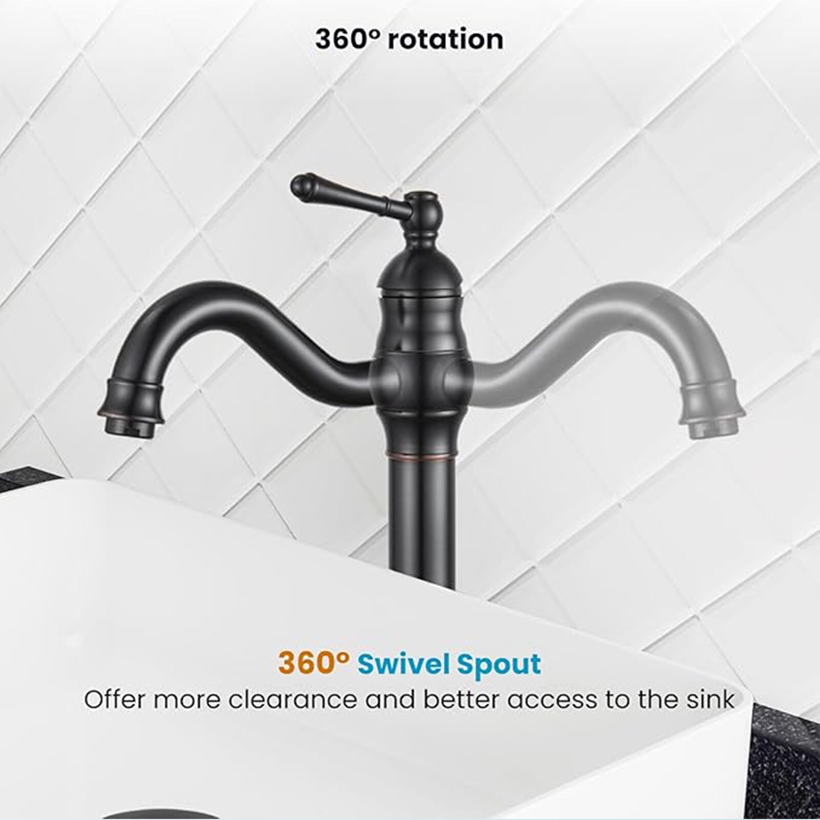 BYH VH-1006-ORB Lavatory-Faucets - View #4