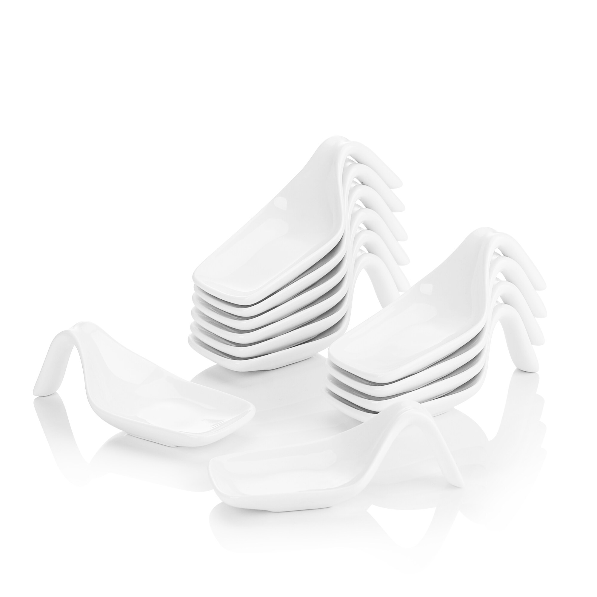 CASAINC YS-D023 White 12-Piece Ceramic Muffin Tin