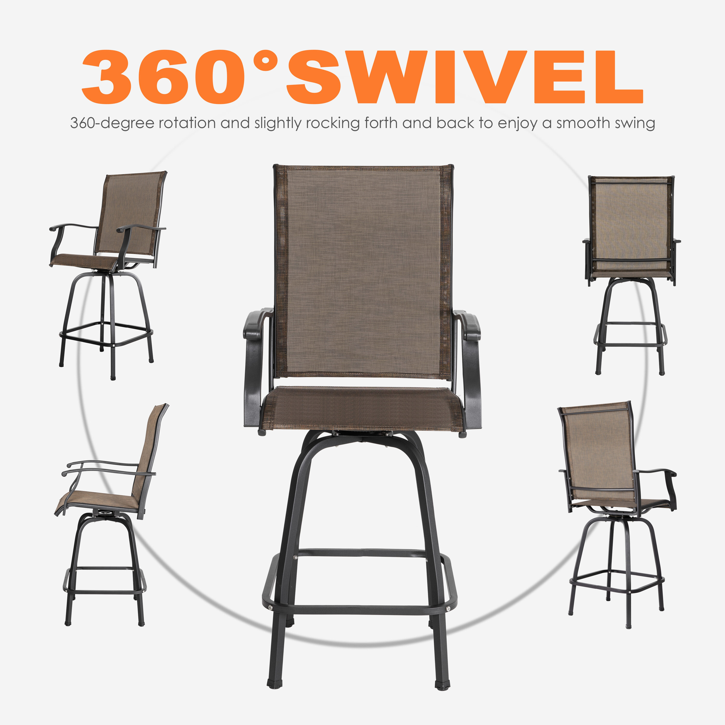 Bar height discount patio chairs lowes