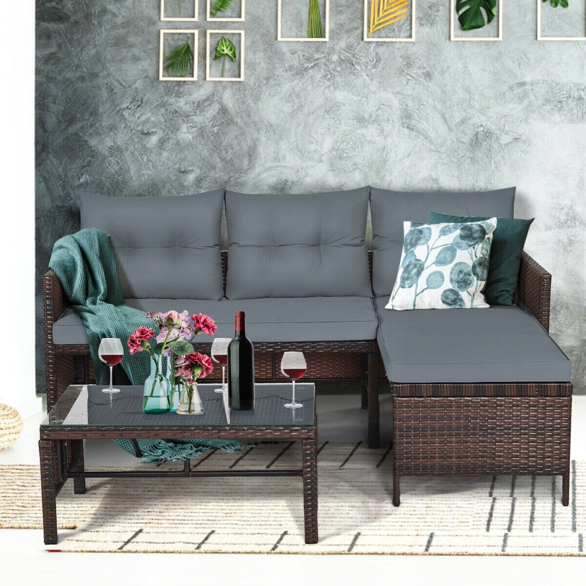 Slickblue D-CO-RG07836WH Patio-Conversation-Sets - View #3