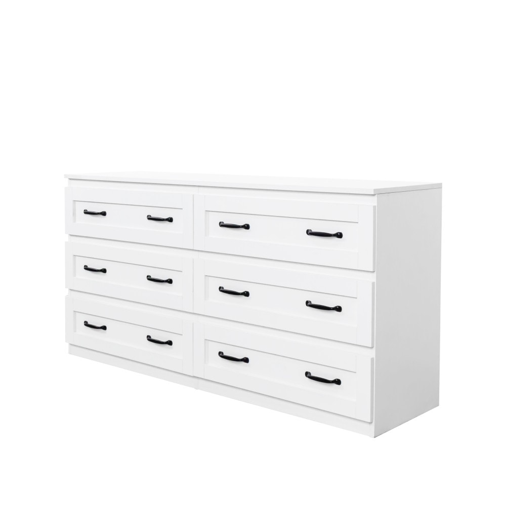 Clihome CMCH-764BL 15.75-in W 4 -Door White Washed Accent Cabinet