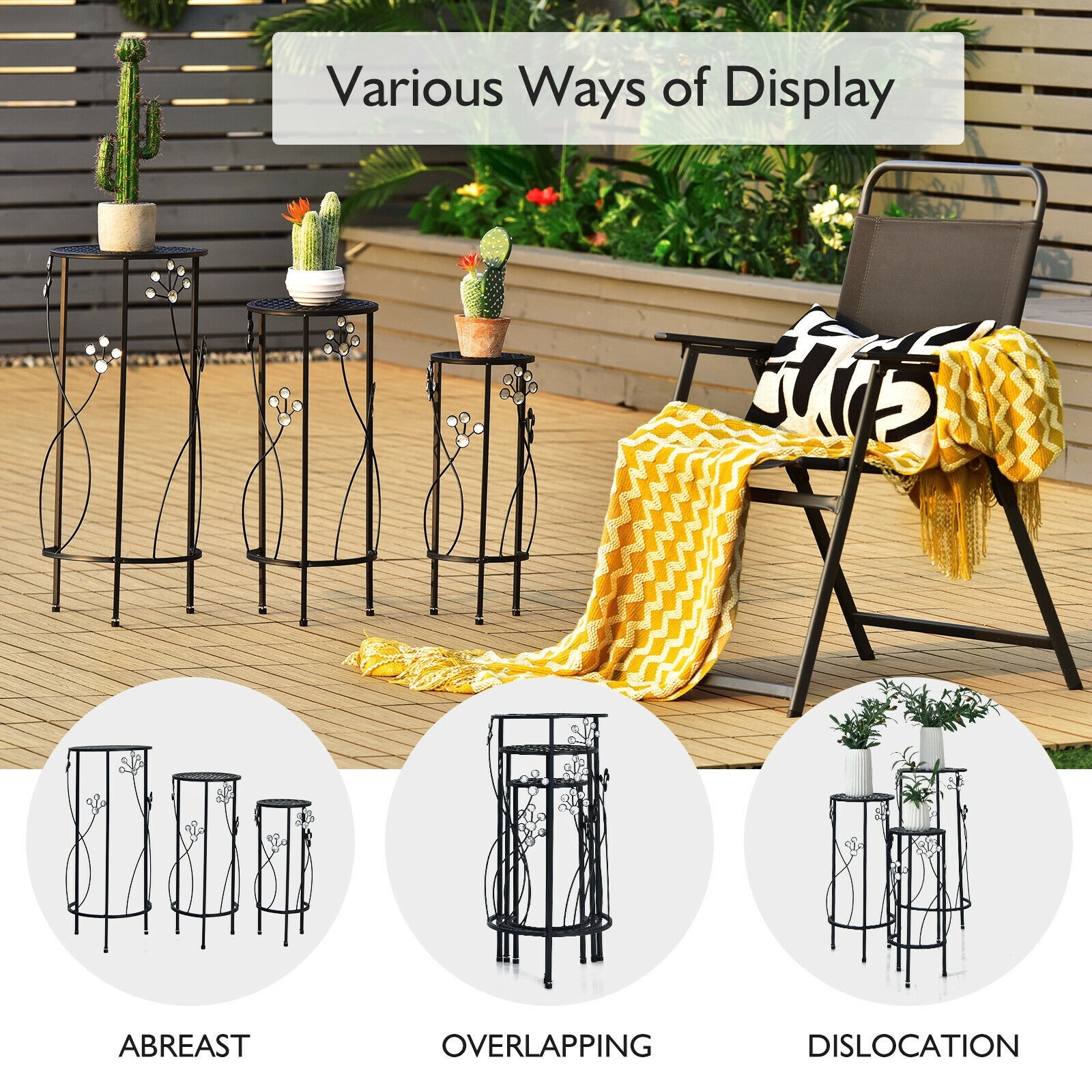 Forclover CTWE-NP10276BK Plant-Stand - View #8