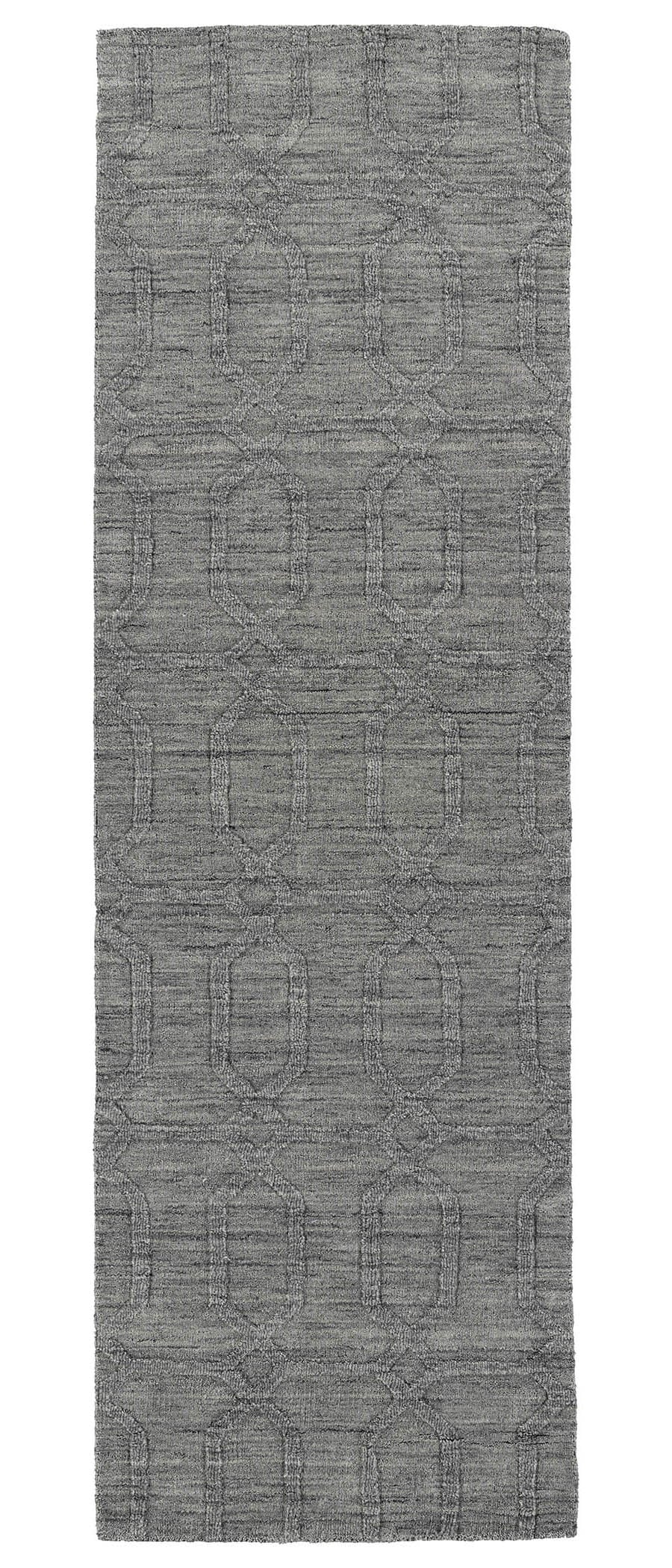 Kaleen Imprints Modern 3 X 8 (ft) Wool Grey Indoor Trellis Moroccan ...