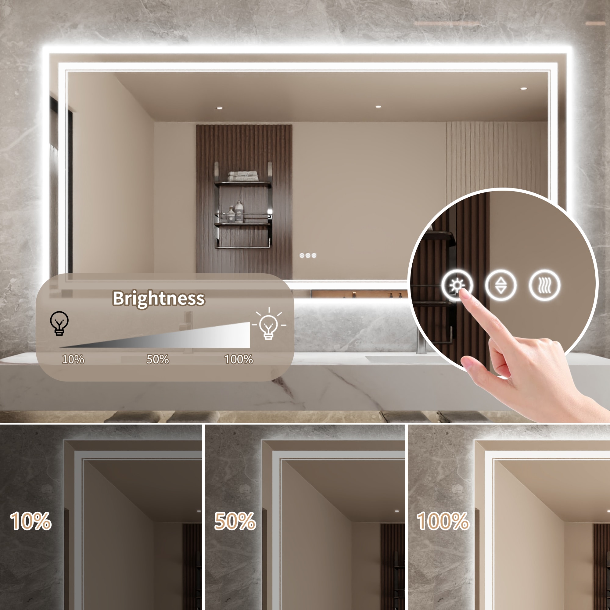 Bayfeve BFXB-17S4084-MIR Framed-Bath-Mirrors - View #10