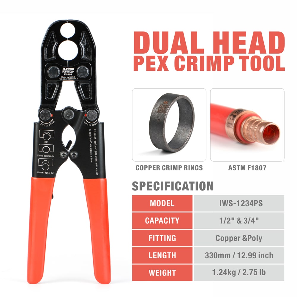 IWISS IWS-1234PS Pex-Crimp-Fittings - View #2