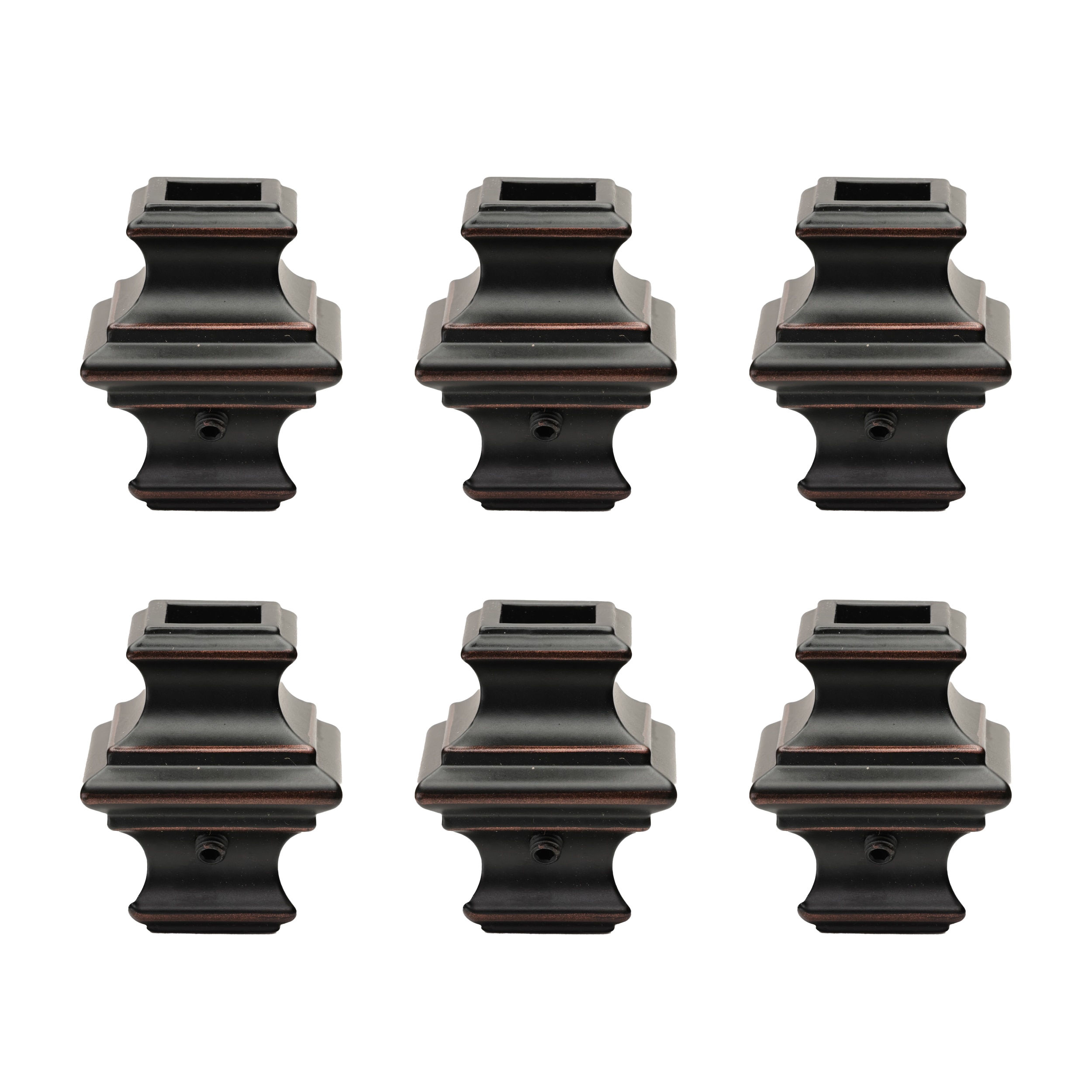 RELIABILT WGKN500RC 1.875-in x 1.5625-in Classic Rubbed Copper Aluminum Stair Baluster Knuckle (6-Pack)