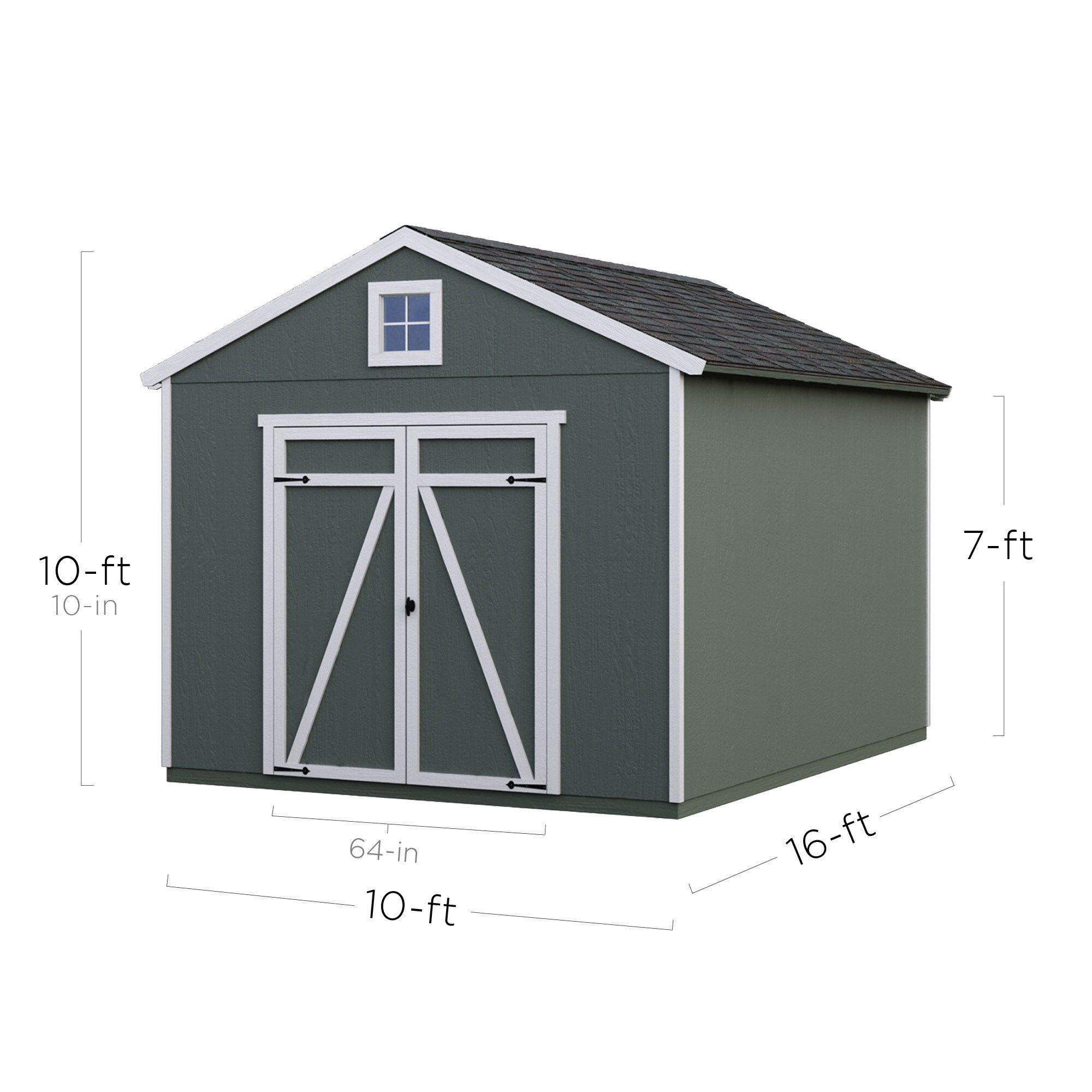 heartland stratford 12 ft x 8 ft wood storage shed