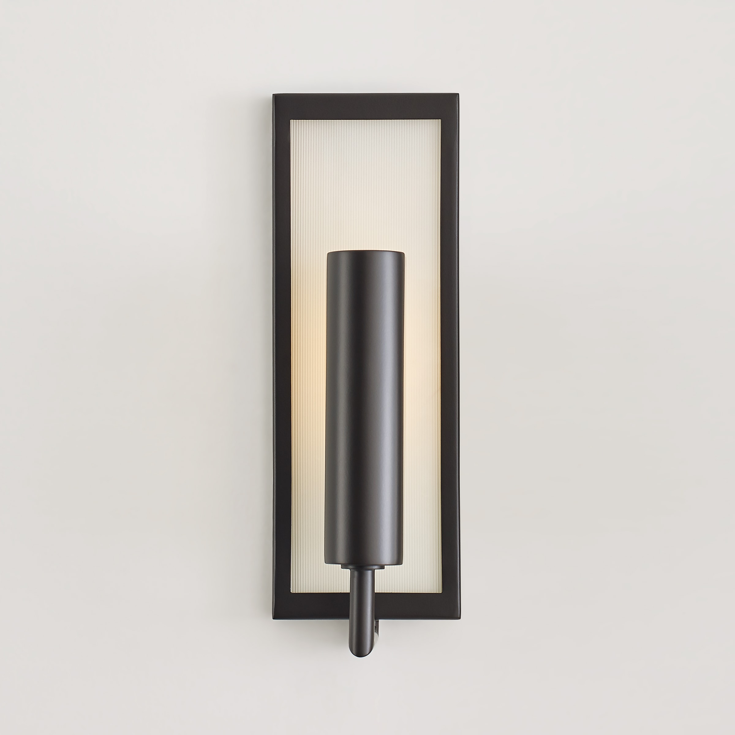 Oil Rubbed Bronze Rectangular Dimmable Wall Sconce