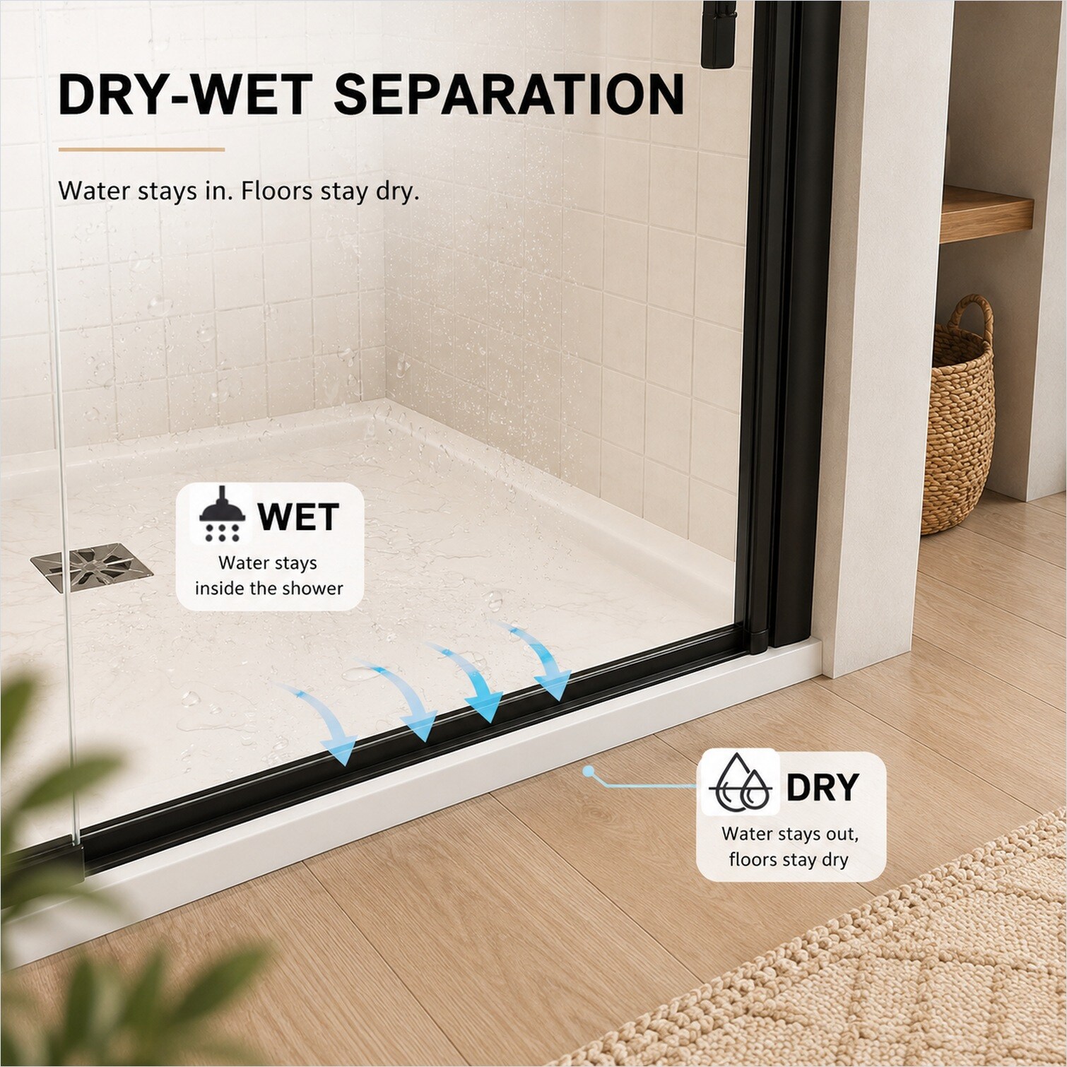 Watnature AAEKWZFOHHOP Shower-Doors - View #2