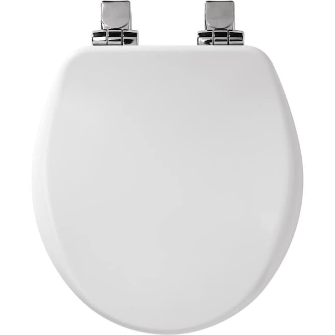 Bemis White Round Slow Close Toilet Seat In The Seats Department At Com - Bemis Slow Close Toilet Seat Hinges Replacement Parts