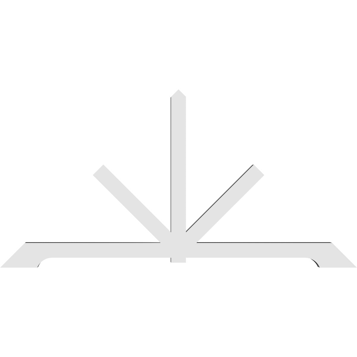 Ekena Millwork GBP096X48X0404VAN00 Exterior-Brackets-Braces - View #4