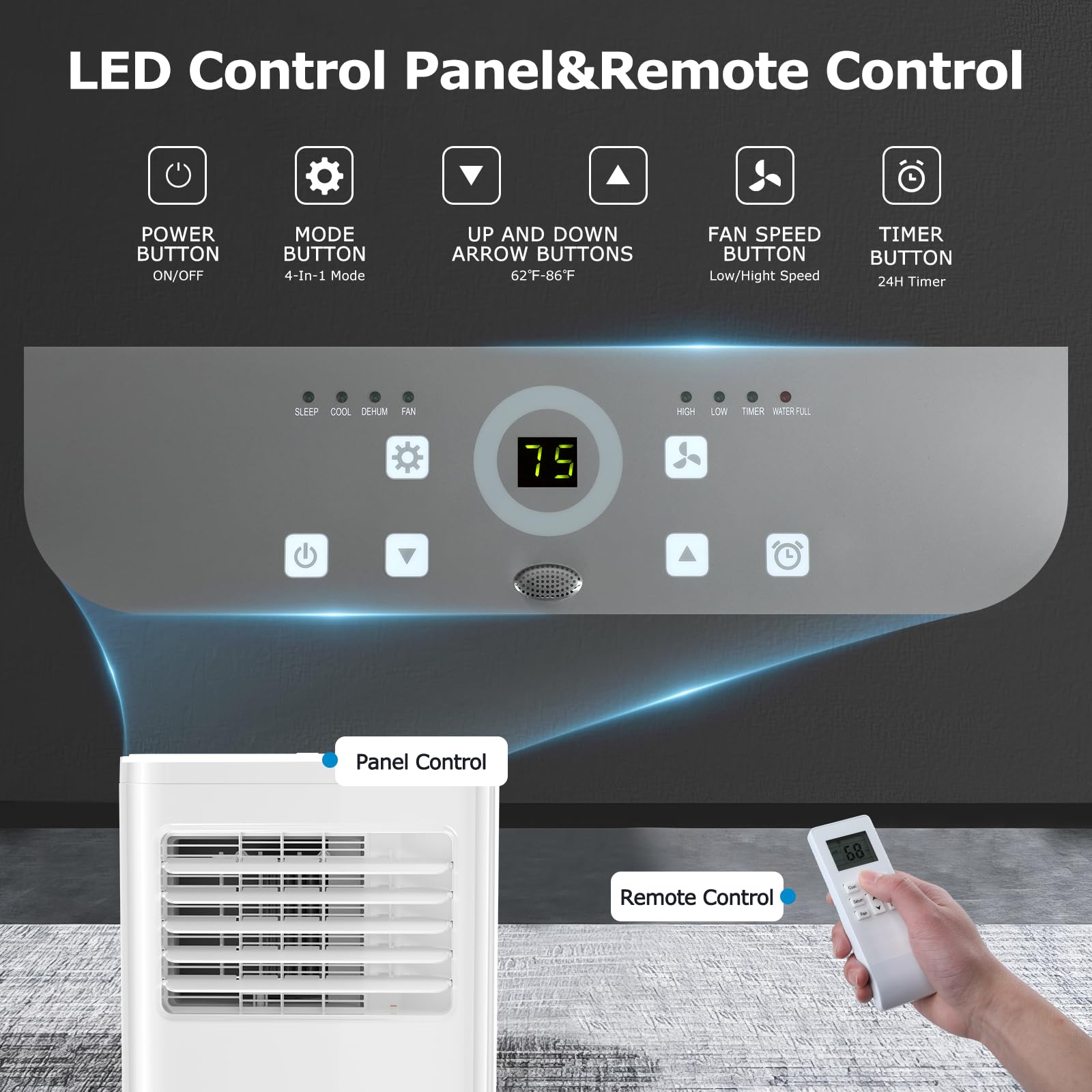 COWSAR A5413-10K Portable-Air-Conditioners - View #3
