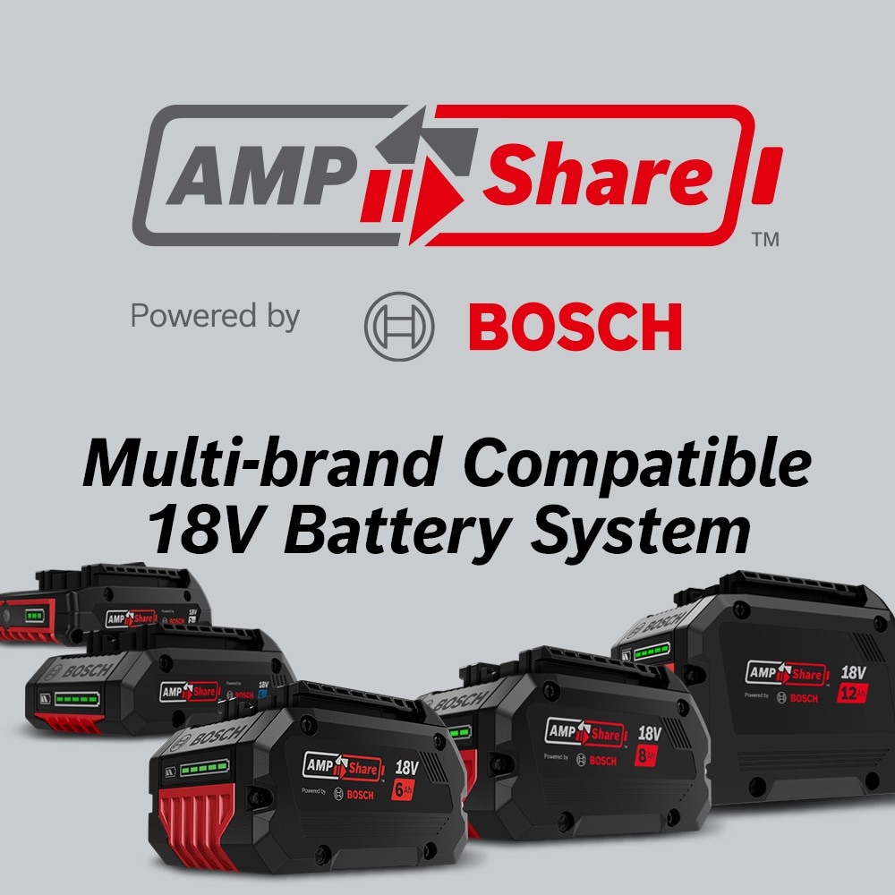 Bat612- 2PK 18-volt iones de litio 2.0 Ah Bosch slim pack batería con  indicador de combustible digital, 2-pack