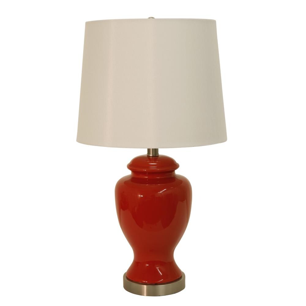 burgundy ceramic table lamps