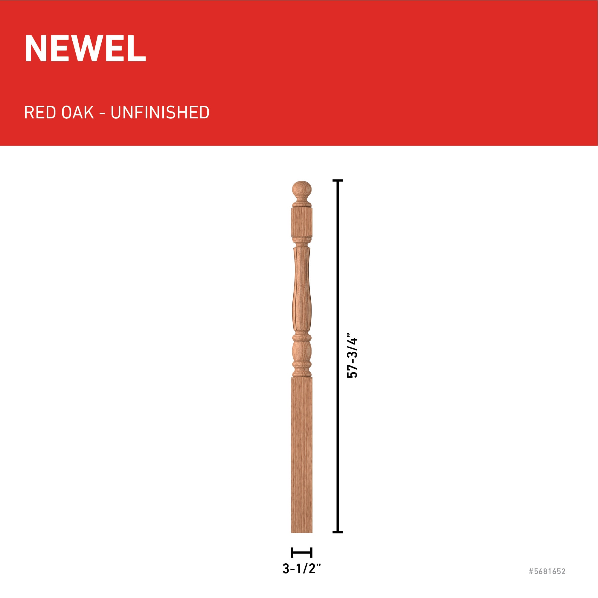 L.J. Smith Stair Systems LJF-3342BT-O Interior-Stairpart-Newel-Posts - View #3