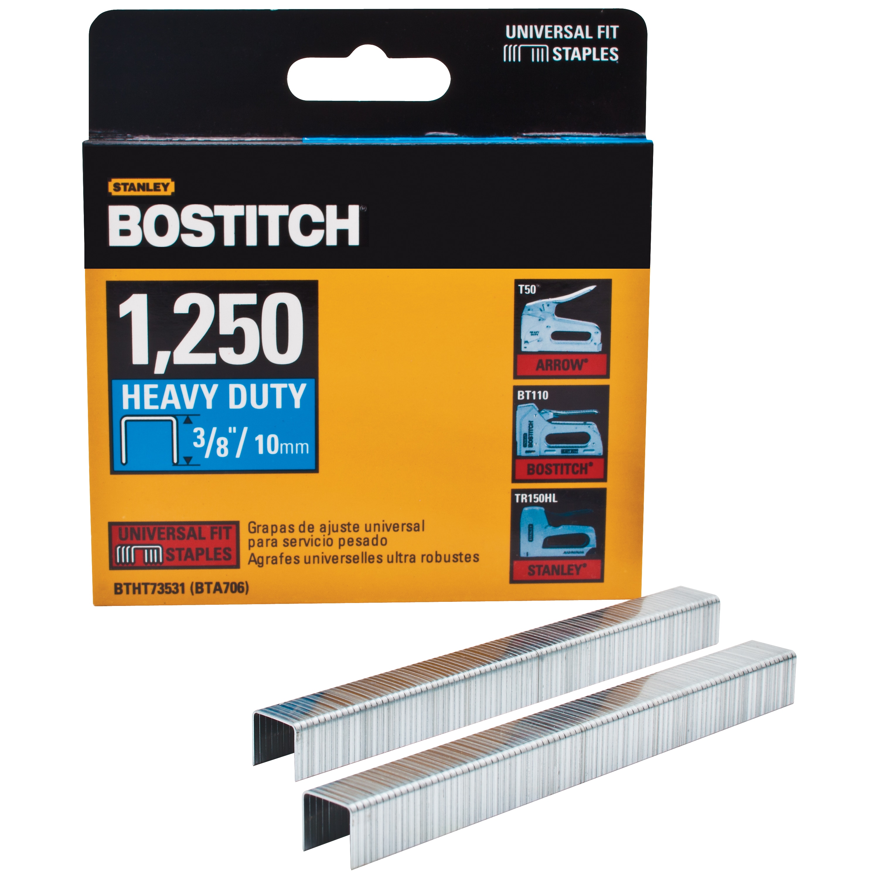 Bostitch BOSTITCH 72 TYPE STAPLES 10MM 24 BOXES / 240,000 STAPLES 5902013935452 1 CARTON 