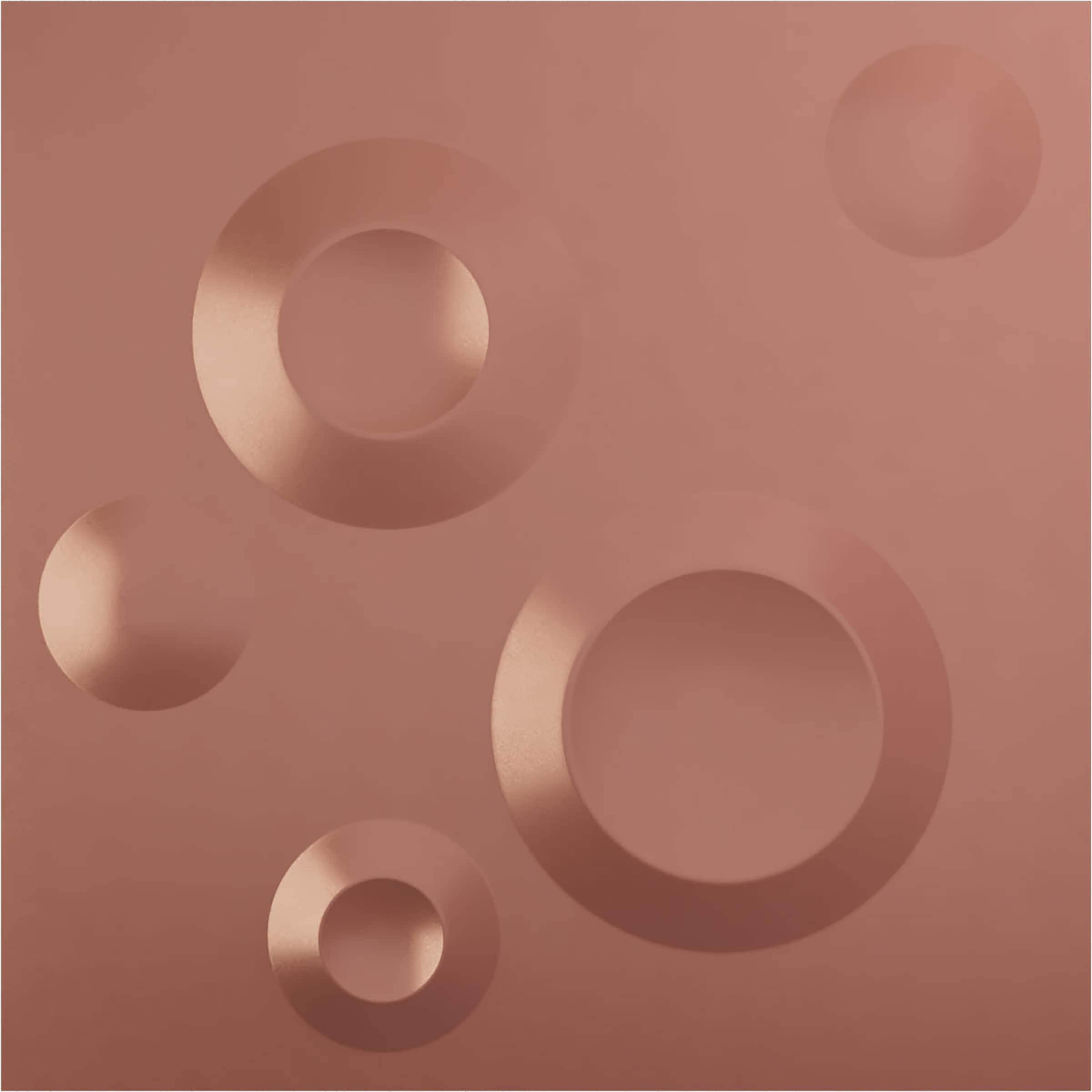 Ekena Millwork WP20X20COFCP-CASE-12 19-5/8-in x 19-5/8-in Embossed Paintable/Stainable Pink PVC Wall Panel ( 12 -Pack, Covers 32.04-sq ft )