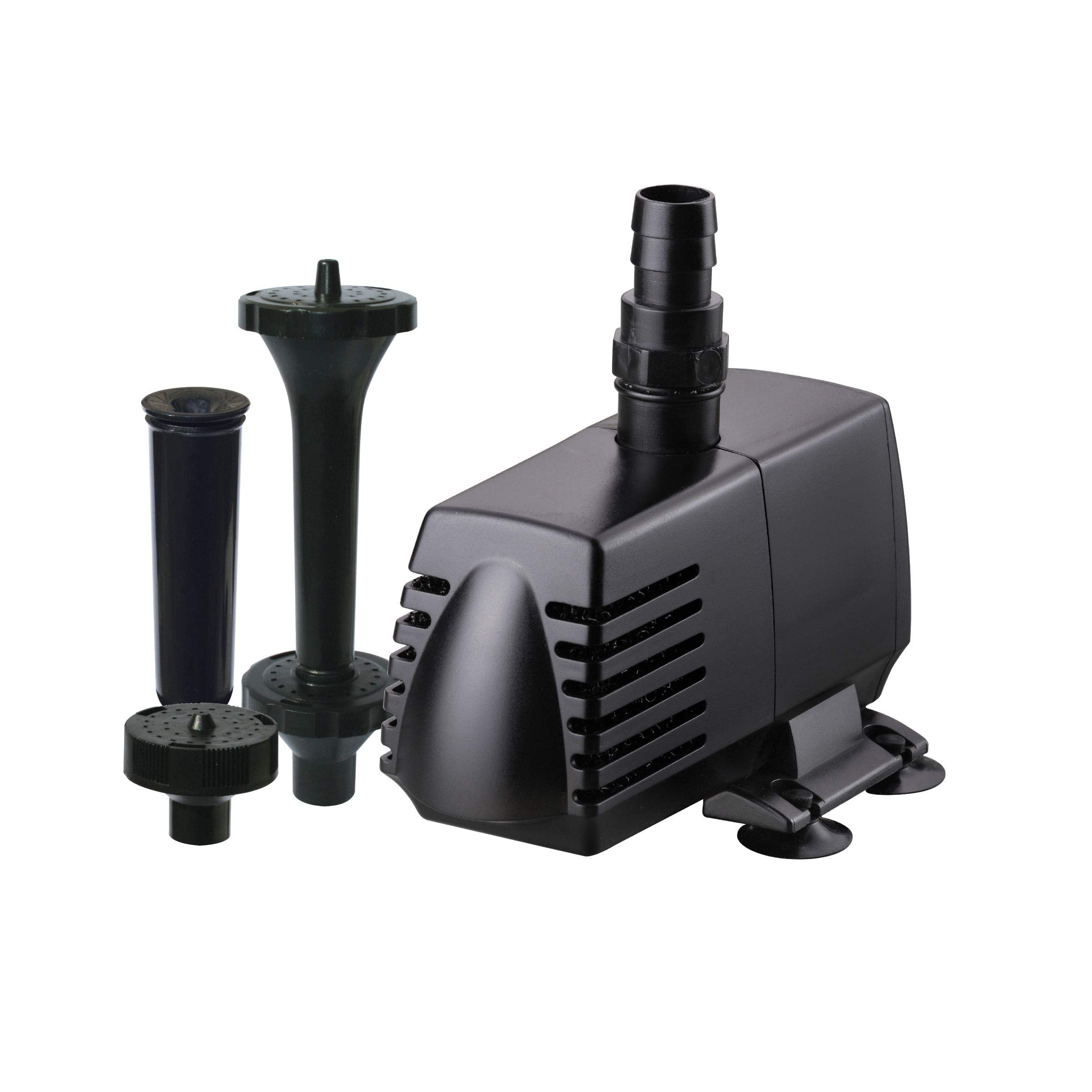 Danner  Pondmaster Eco 590 GPH Pump Fountainhead Kit 115V Model 82435 Black
