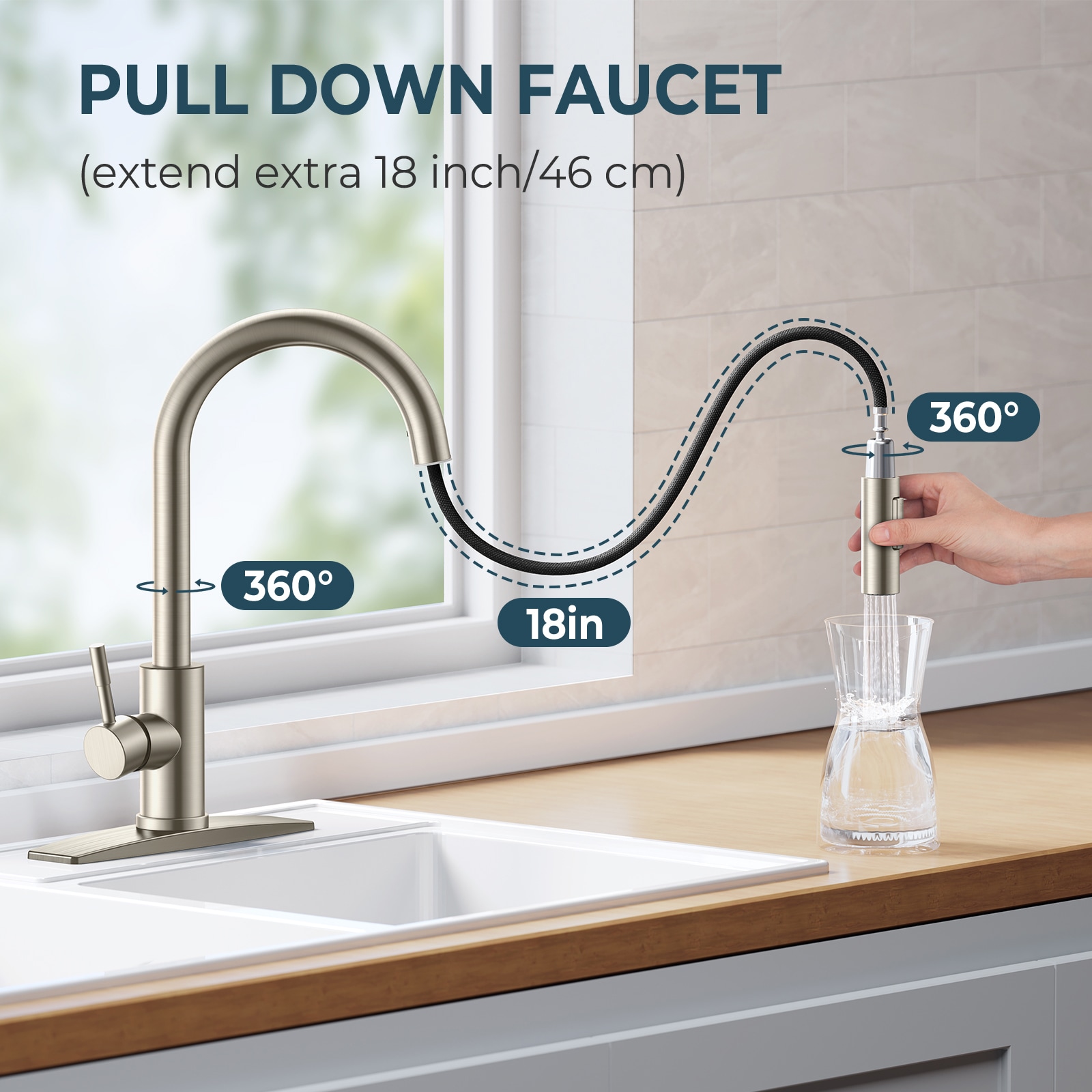 FORIOUS LL43000BN Kitchen-Faucets - View #5