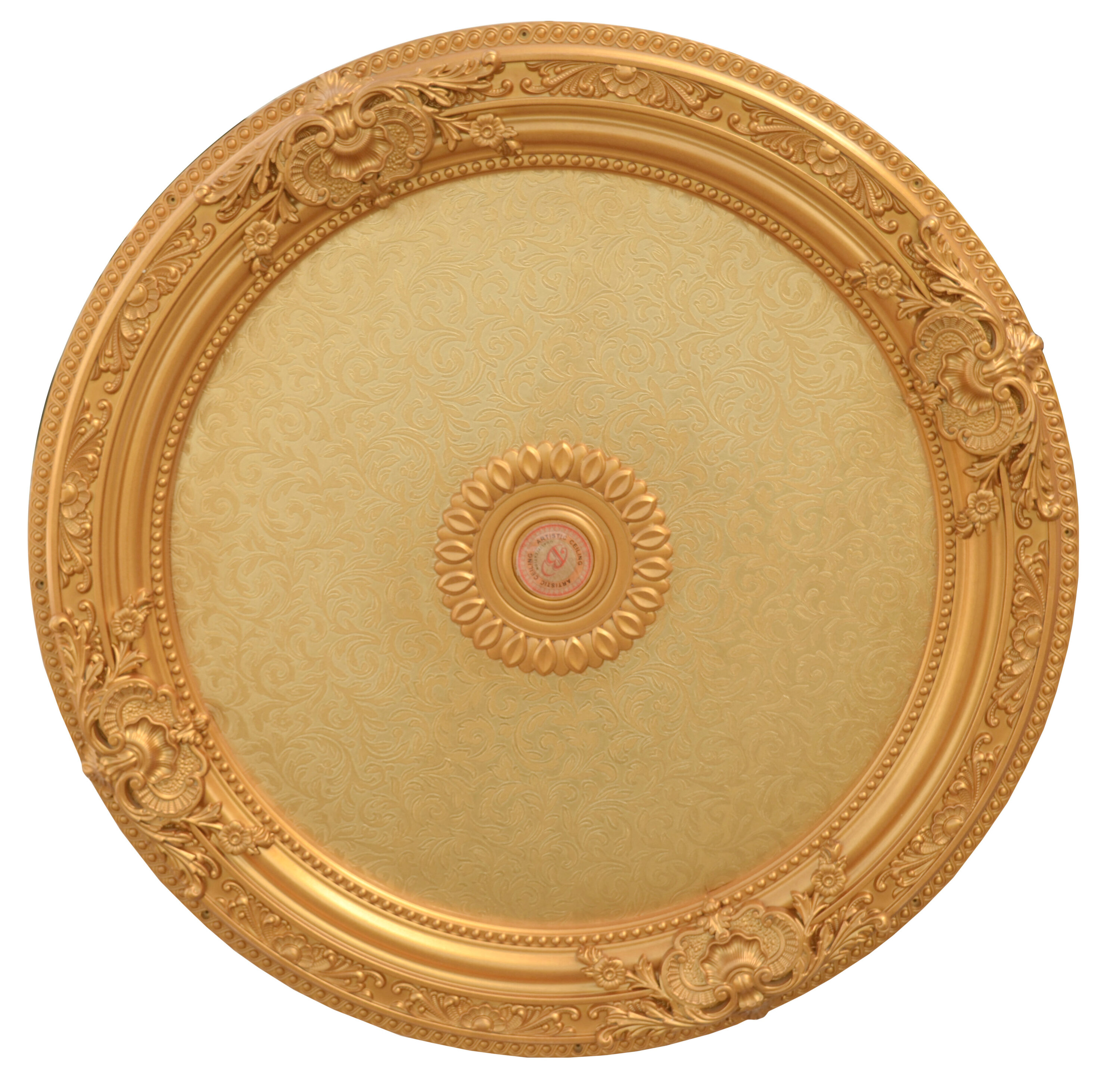 AFD Home 36 in. Round Chandelier Ceiling Medallion - Gold