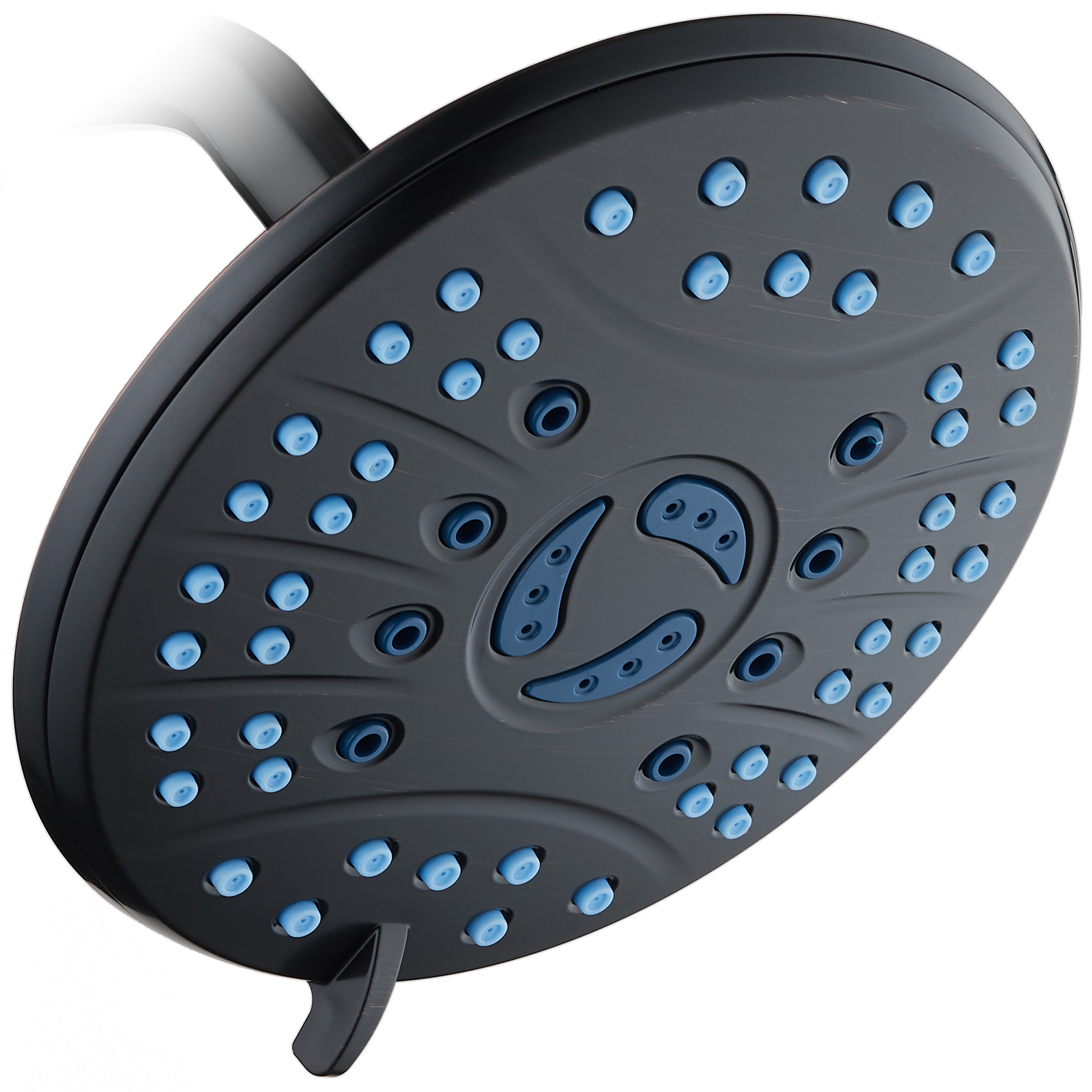 AquaCare 43335 6.0 -Spray Oil Rubbed Bronze 7-in Round Fixed High Pressure Rain Shower Head 2.5 GPM