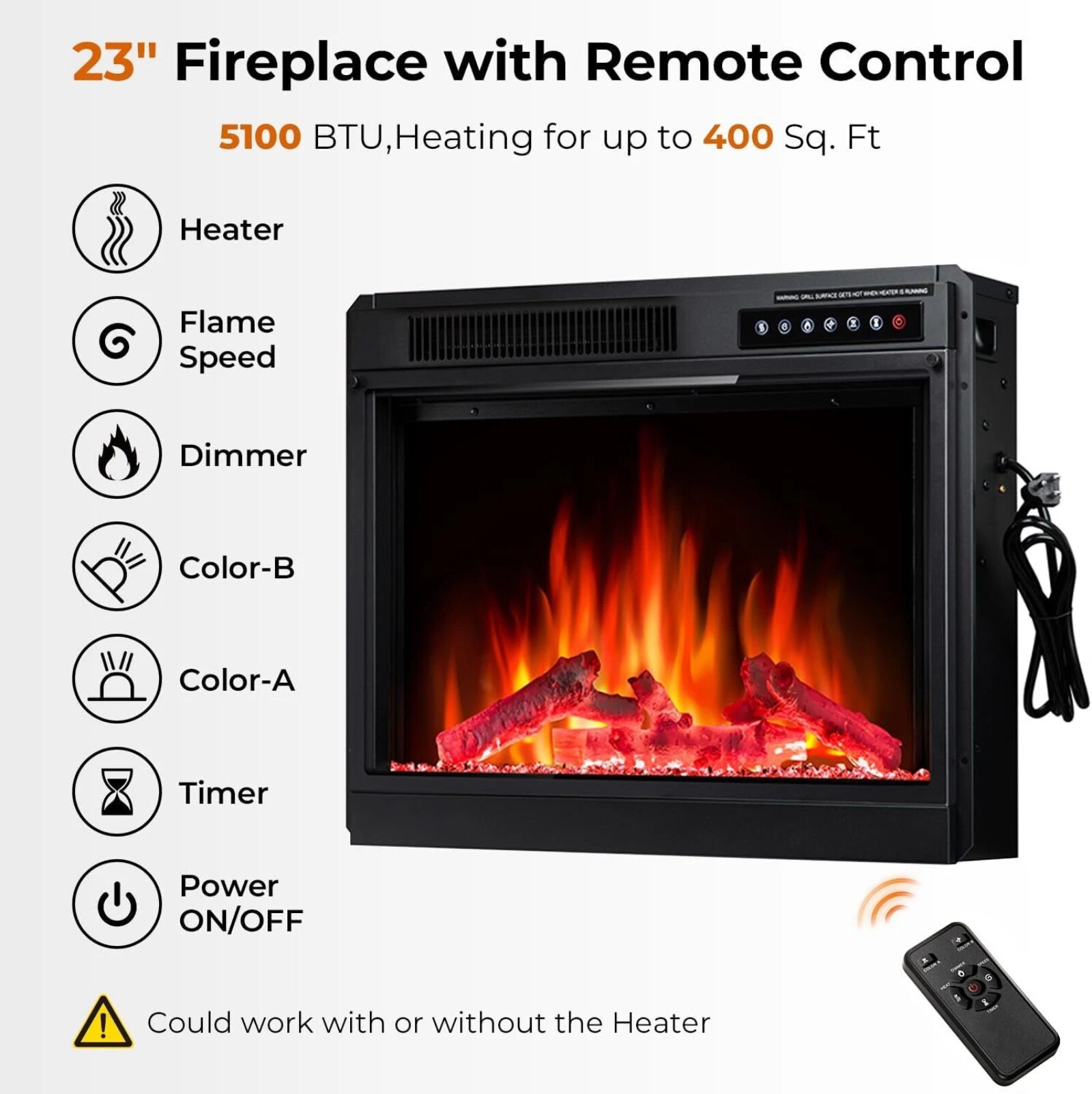 Antarctic Star LSAS-SM2303AOK Electric-Fireplaces - View #10