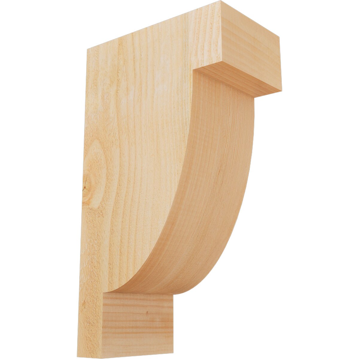 Ekena Millwork COR06X10X18ALP00RDF 6-in x 10-in x 18-in Alpine Unfinished Douglas Fir Wood Paintable/Stainable Corbel