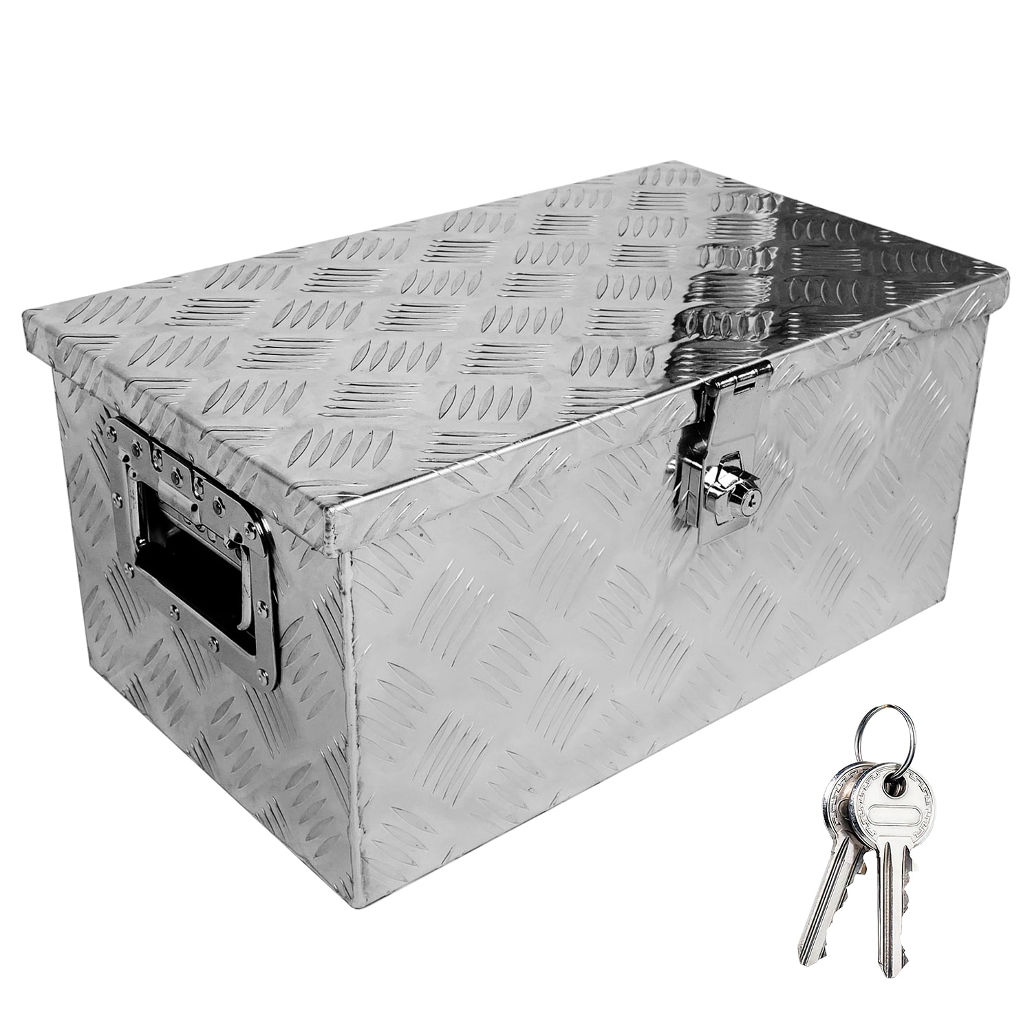 Kahomvis SUPER-QP214-919 20-in x 11.8-in x 9.3-in Silver Aluminum Chest Truck Tool Box