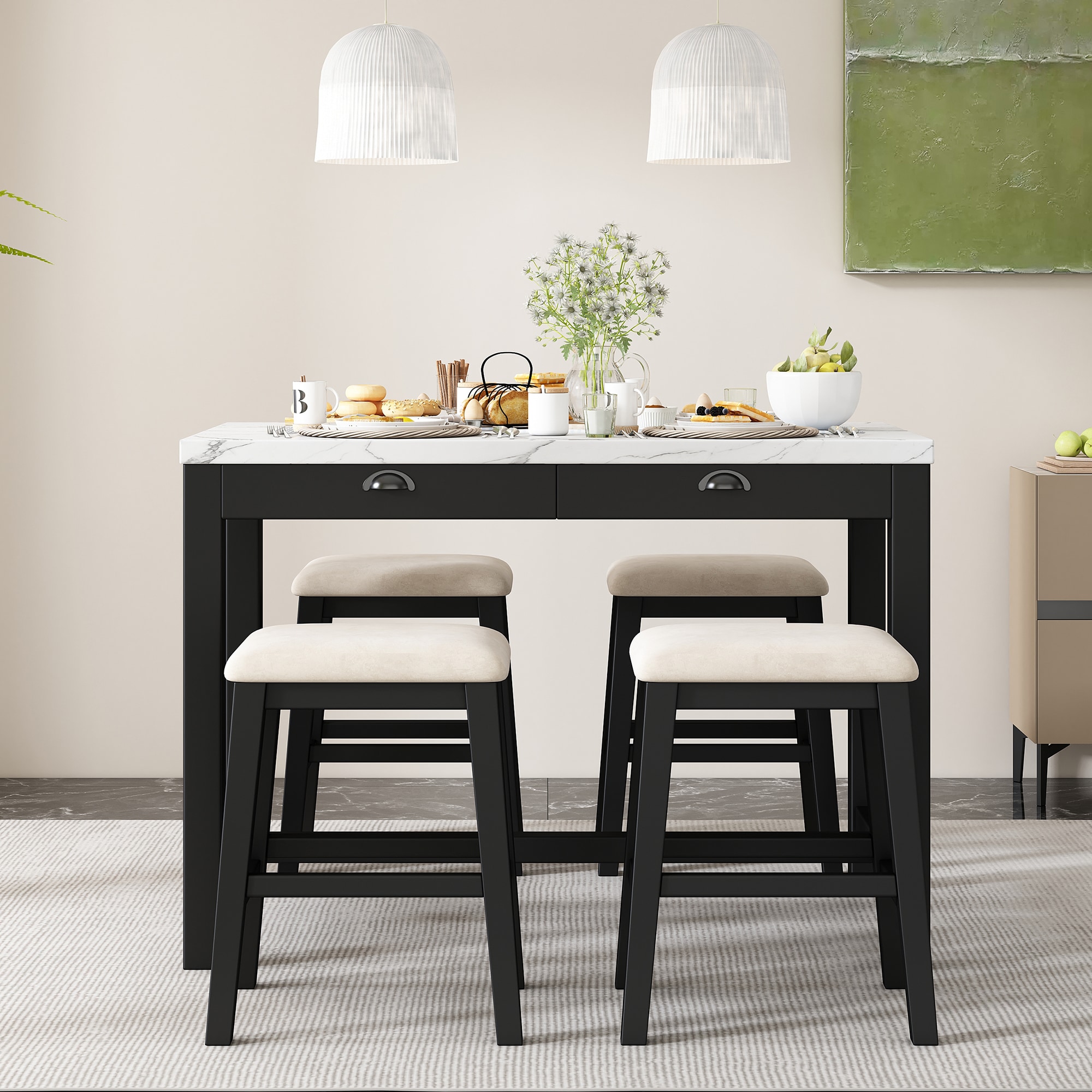 SINOFURN SYA330152BK Dining-Sets - View #4
