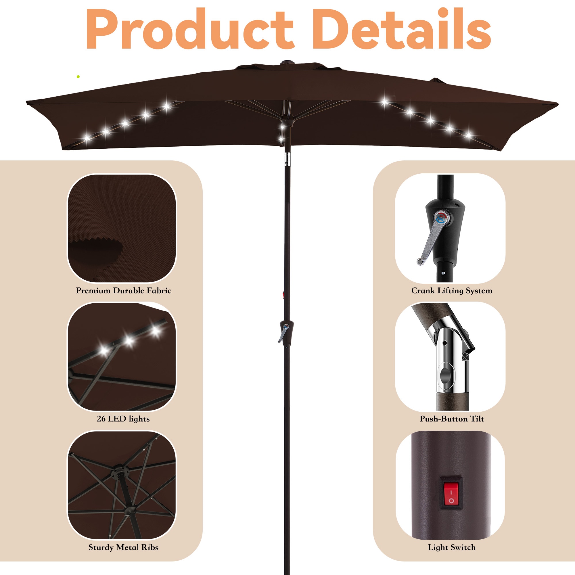 JEAREY 6.5ZZS-BR Umbrellas-2 - View #8