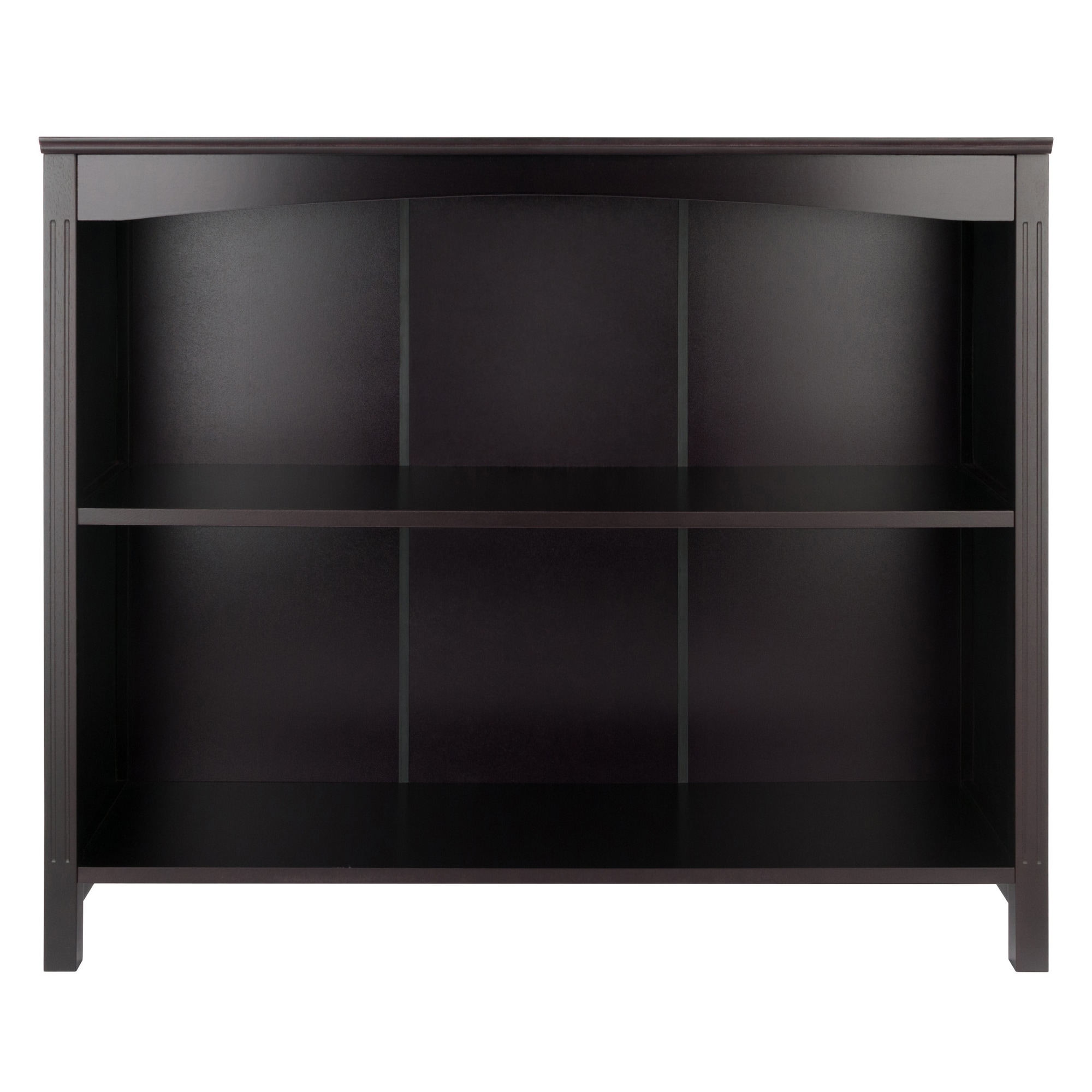 Terrace 3-Tier Espresso Wood Storage Shelf, 37" Wide