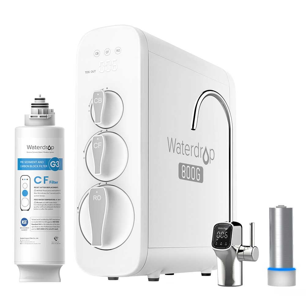 Waterdrop Reverse Osmosis System, Tankless RO Water Filtration System, 800  GPD