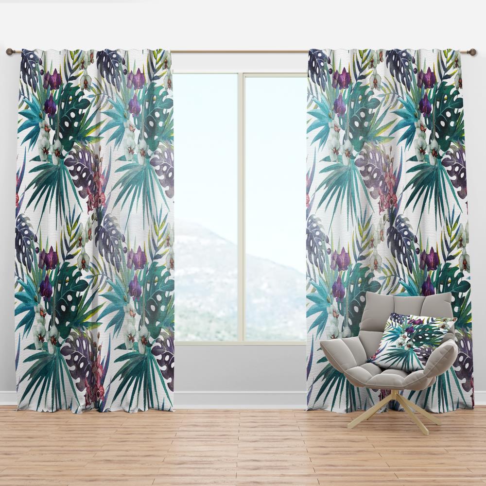 Designart CTN24492-52-95 95-in Multiple colors/finishes Abstract Room darkening Thermal lined Rod pocket Single curtain panel