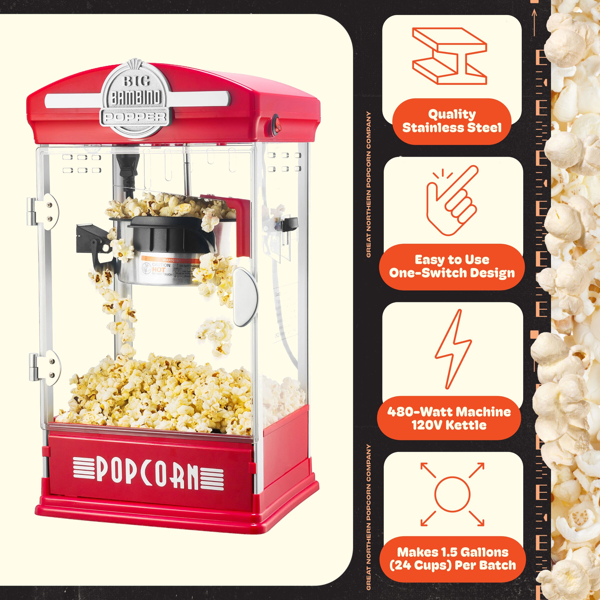 Great Northern Popcorn 83-DT6015 Popcorn-Makers - View #4