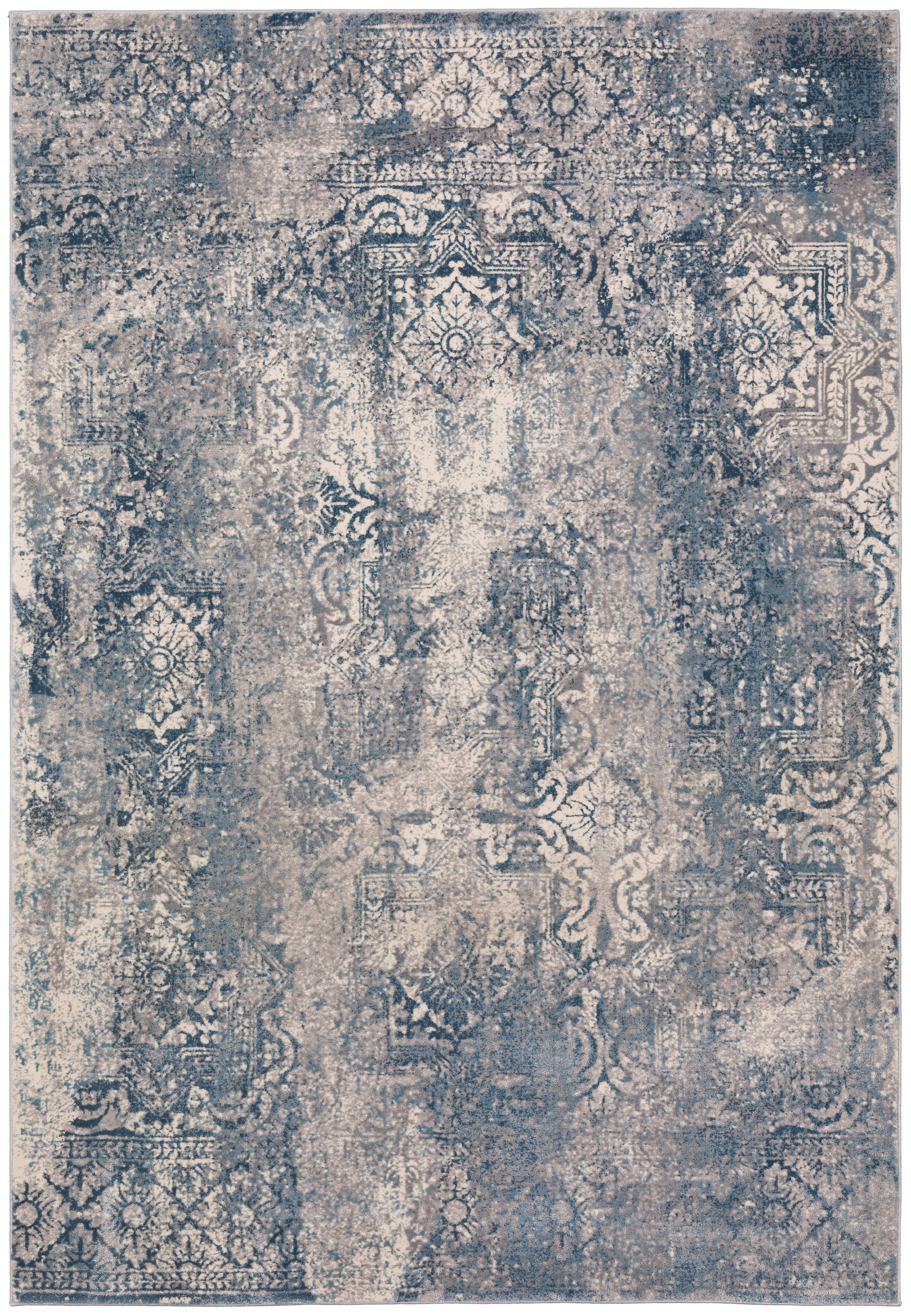 Addison Rugs ADA37BL9X13 Dayton 9 X 13 (ft) Blue Indoor Distressed/Overdyed Vintage Area Rug
