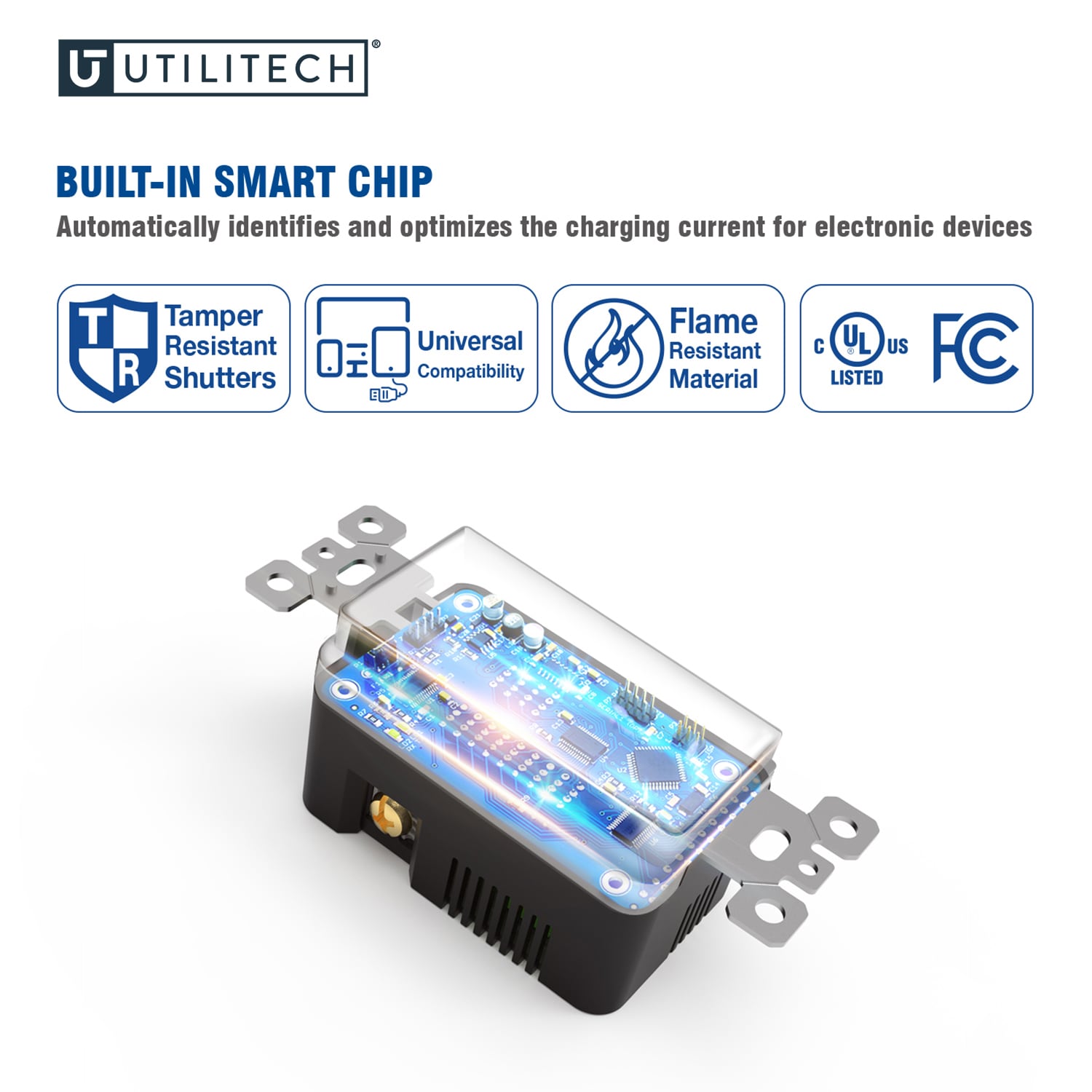 Utilitech R1615D40-WH6 receptacles - View #2