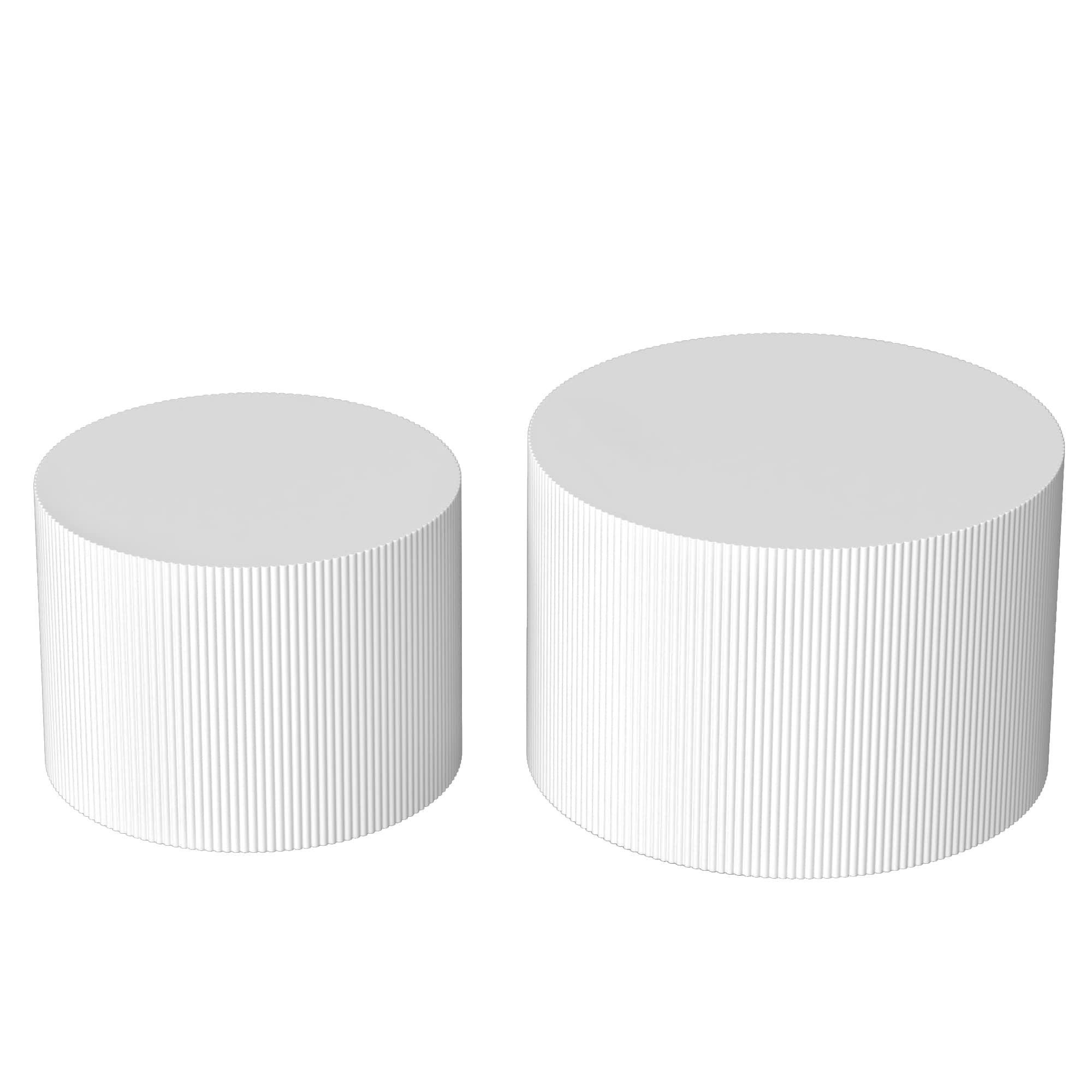  QTZ24B02-C-LW1 White MDF Modern Coffee Table