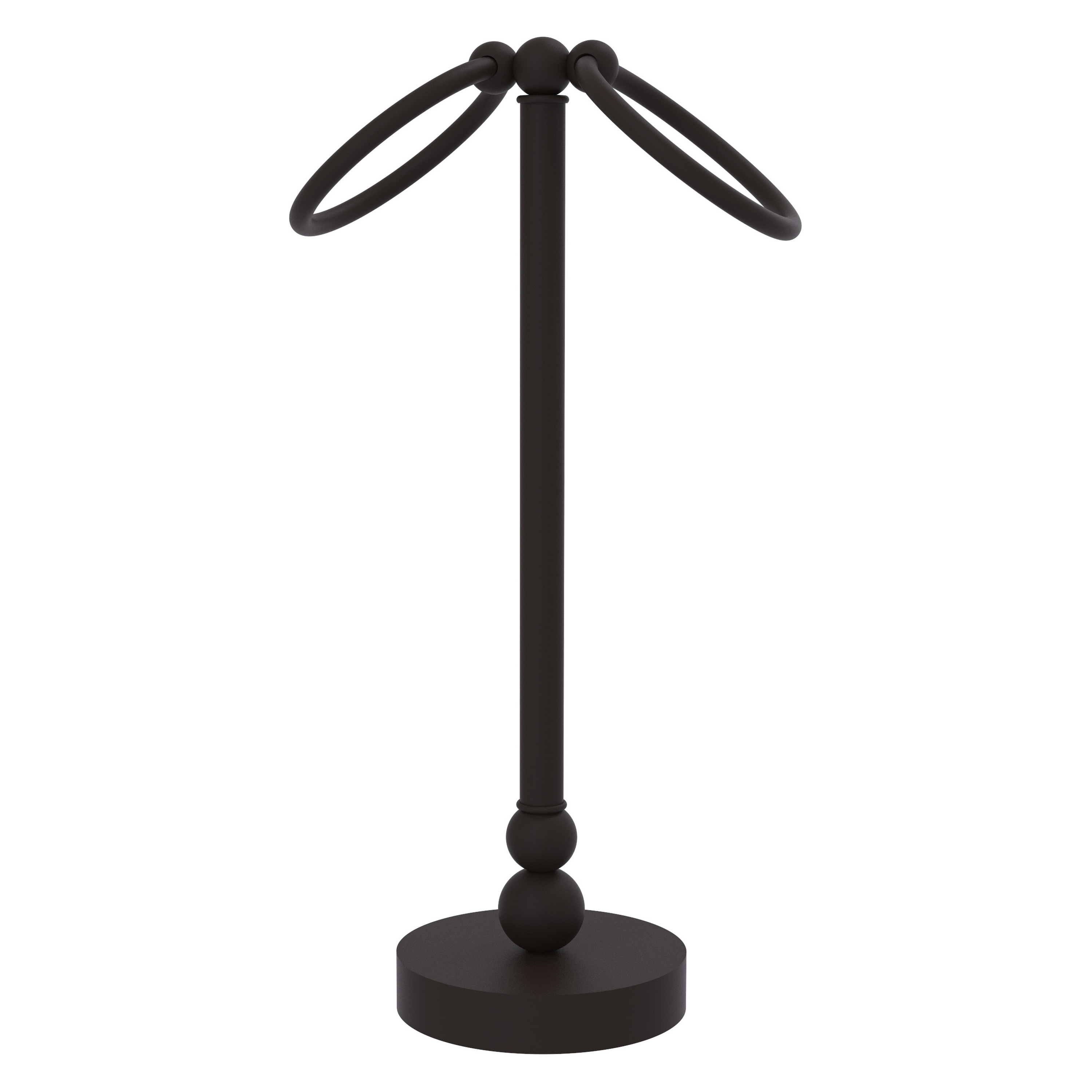 Allied Brass BL-53-ORB Bolero Oil-rubbed bronze Freestanding countertop Double Towel Ring
