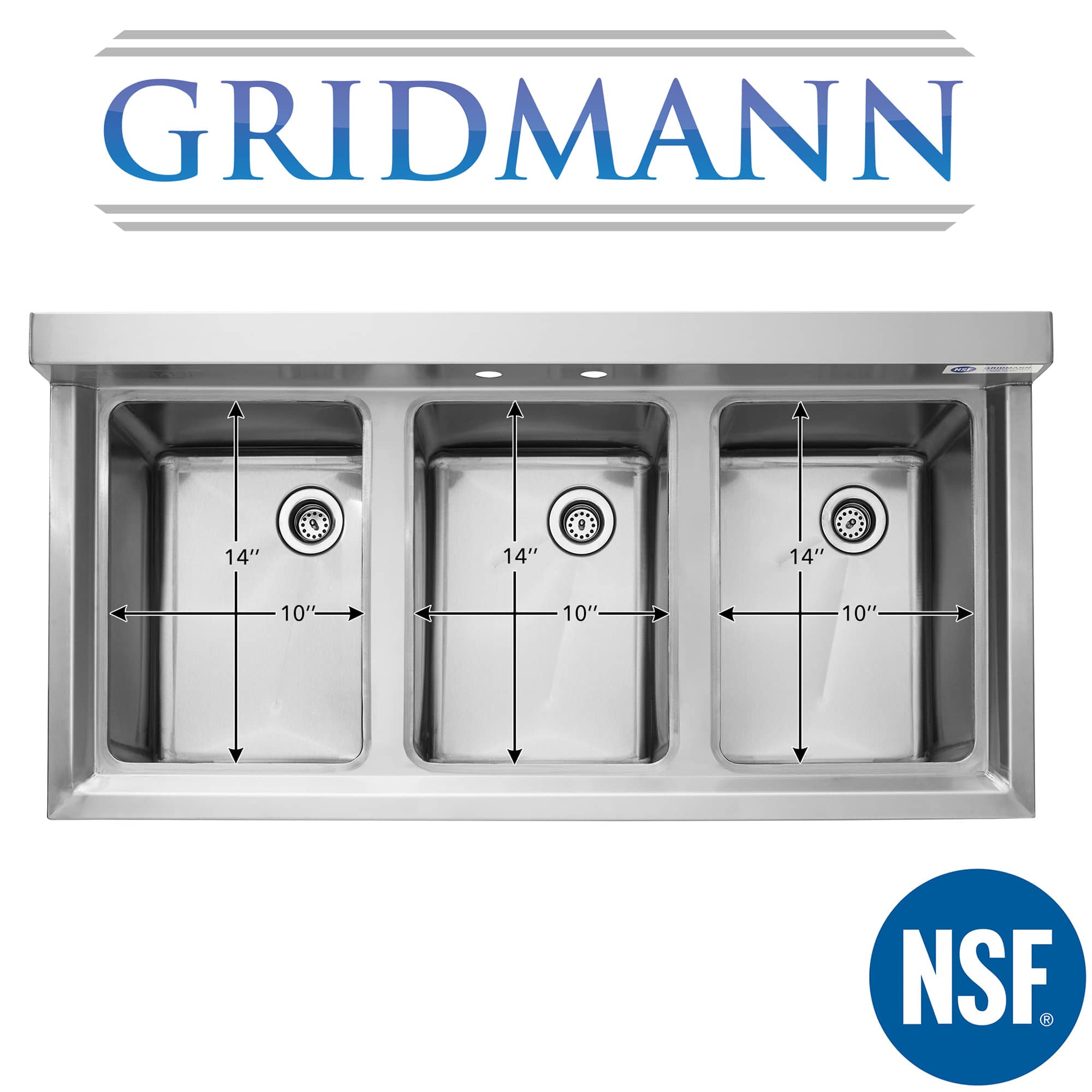 GRIDMANN GR1410-3-0 Laundry-Tubs-Utility-Sinks - View #3