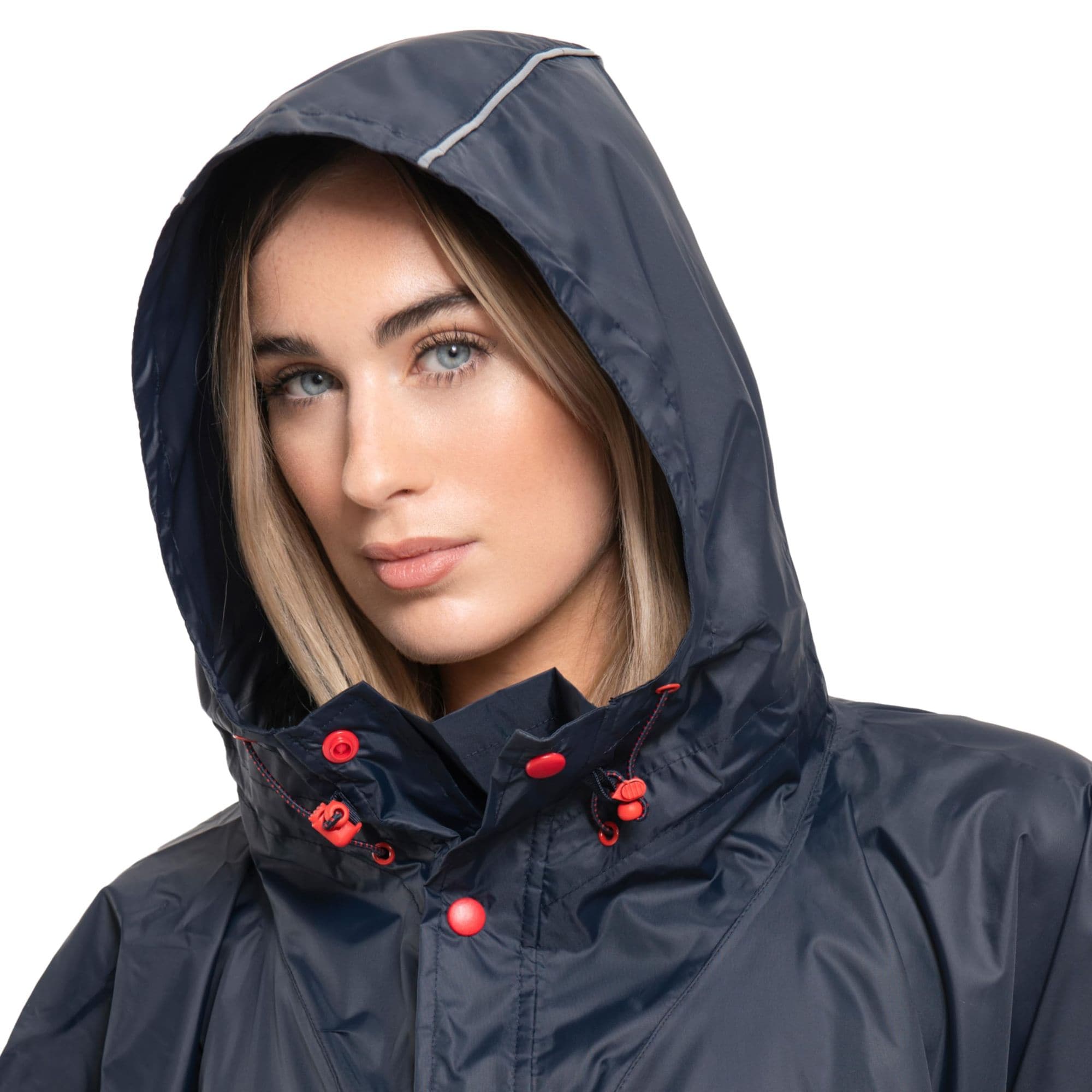 Mac In a Sac MIAS-PONCHO-NAVY Jackets-Coats - View #5