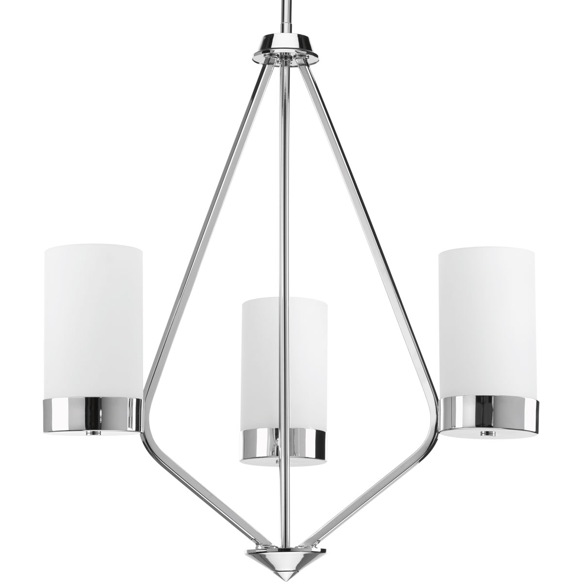 Progress Lighting P400021-015 Elevate 3 -Light Polished Chrome Modern/contemporary For Use in Bedrooms, Dining Rooms, Foyers, Kitchens, Living Rooms Chandelier